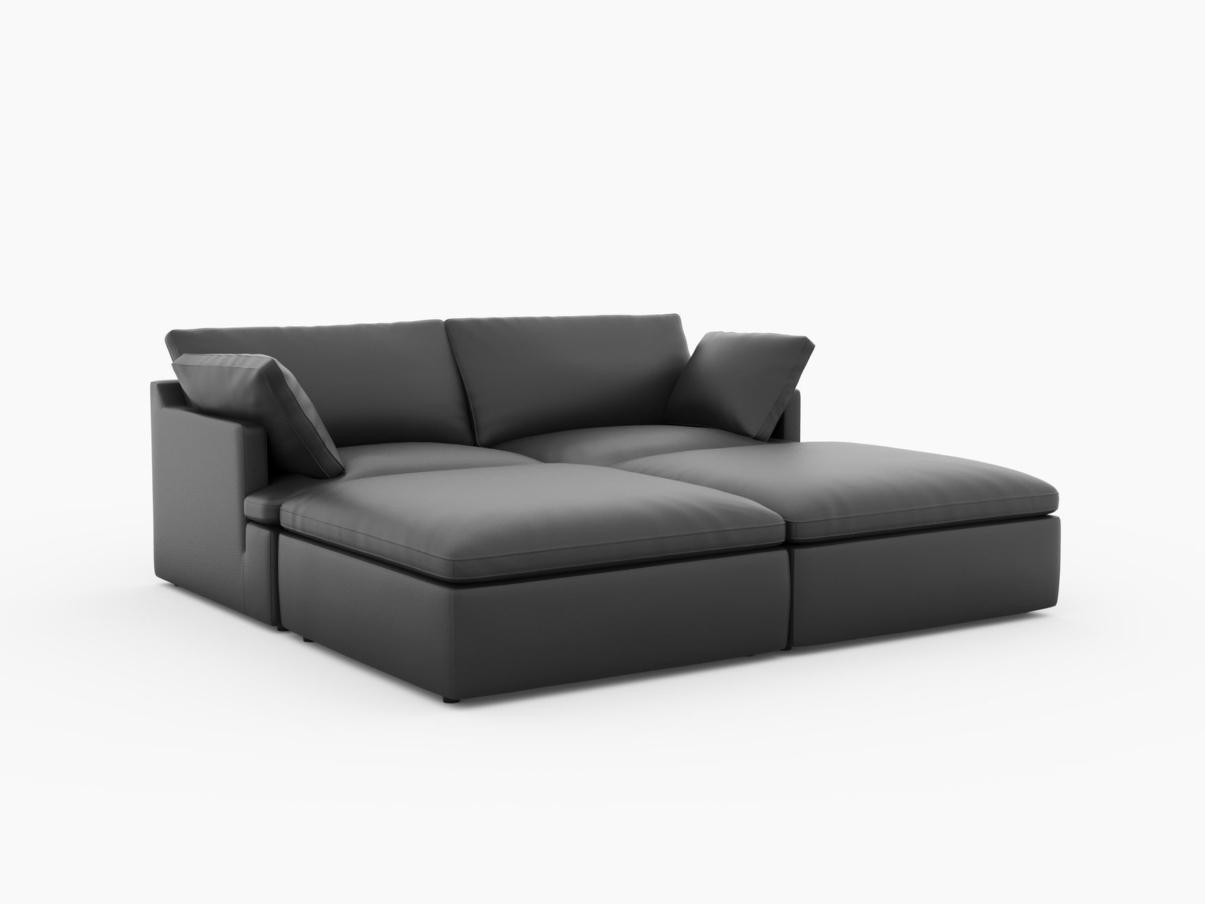 Isola Leather Theater Lounge Modular Sofa