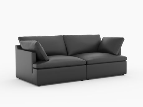 Isola Leather Theater Lounge Modular Sofa