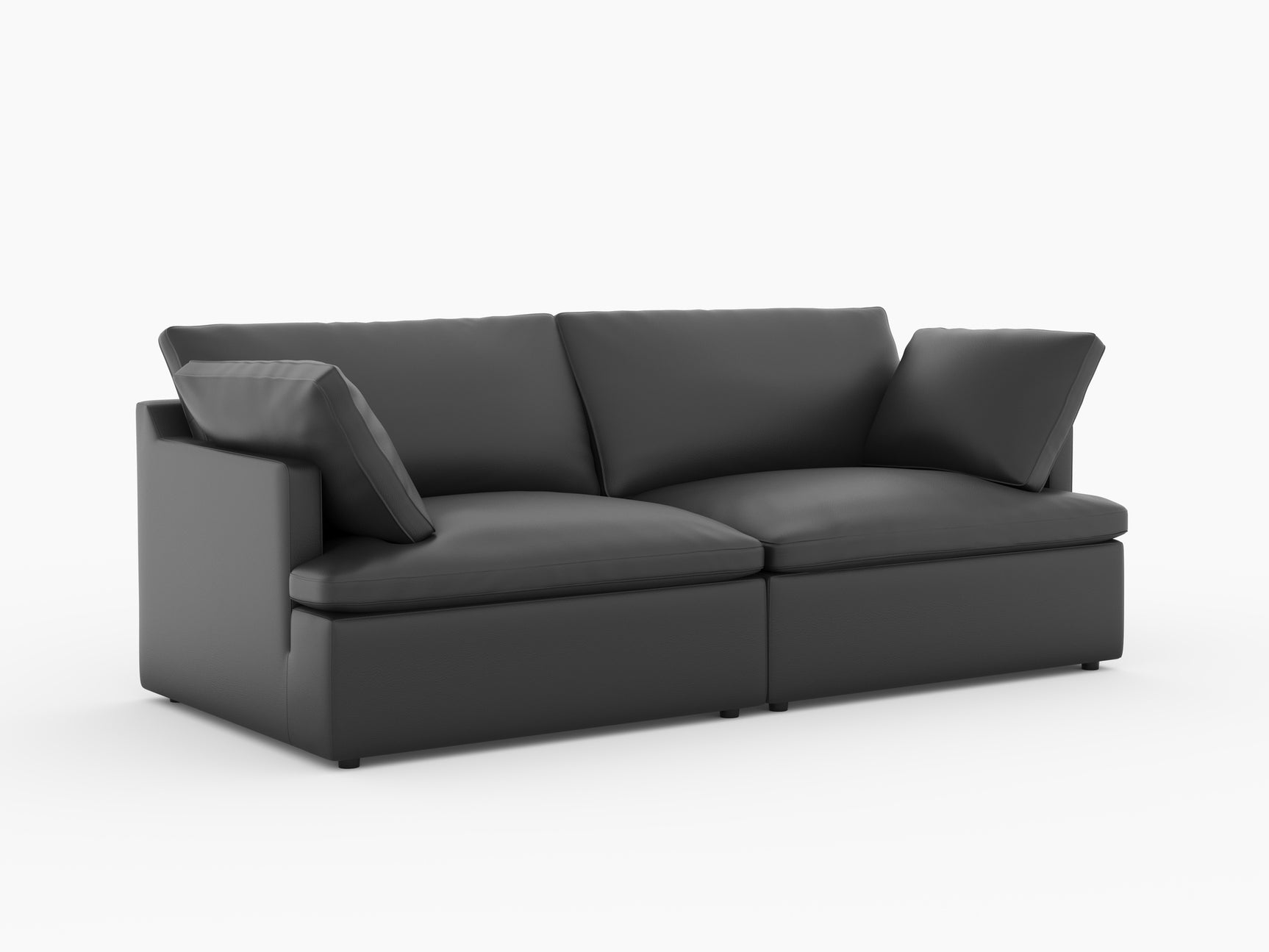 Isola Leather Theater Lounge Modular Sofa