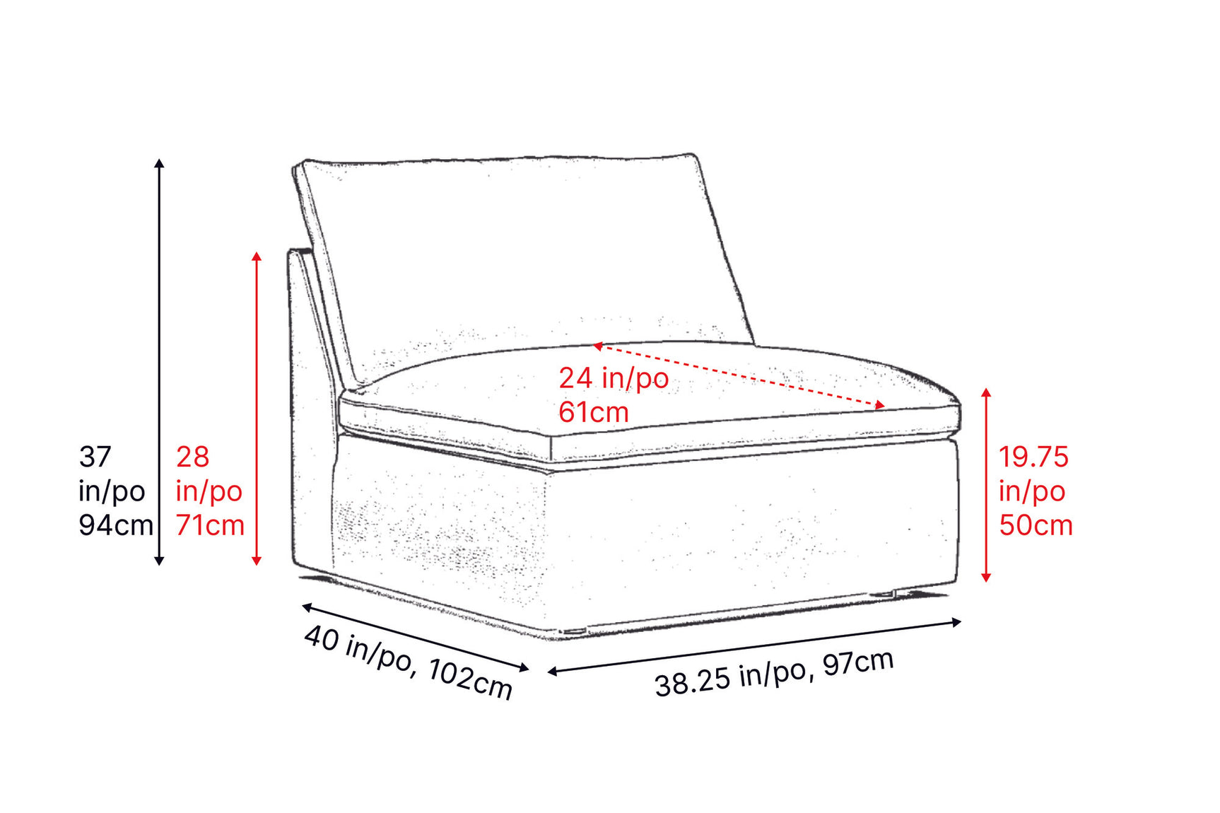 Isola Leather Theater Lounge Modular Sofa