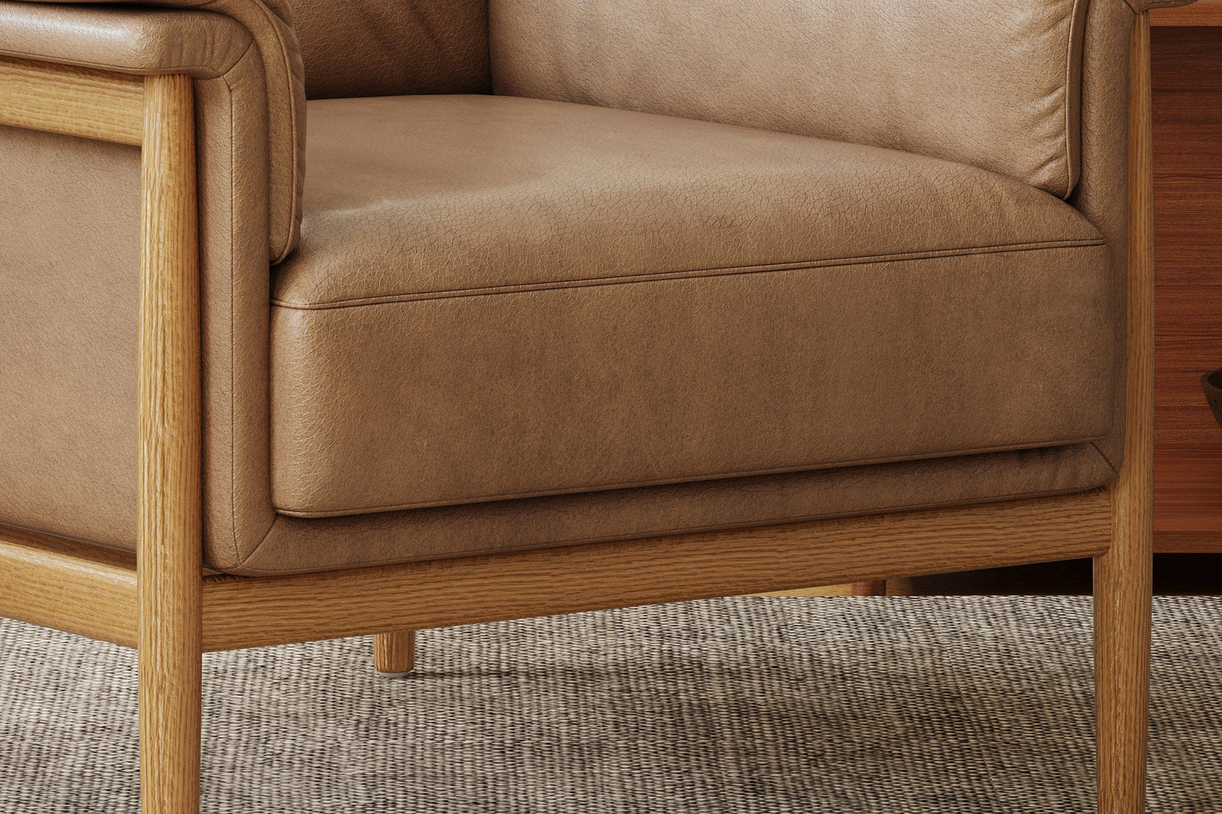 Jasmine Leather Accent Chair