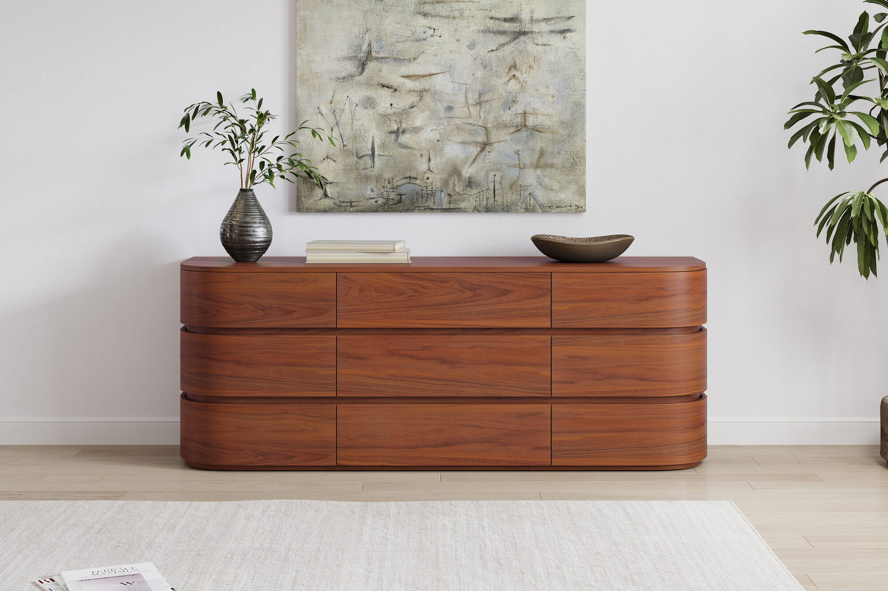 Kassidy Wood 9-Drawer Dresser