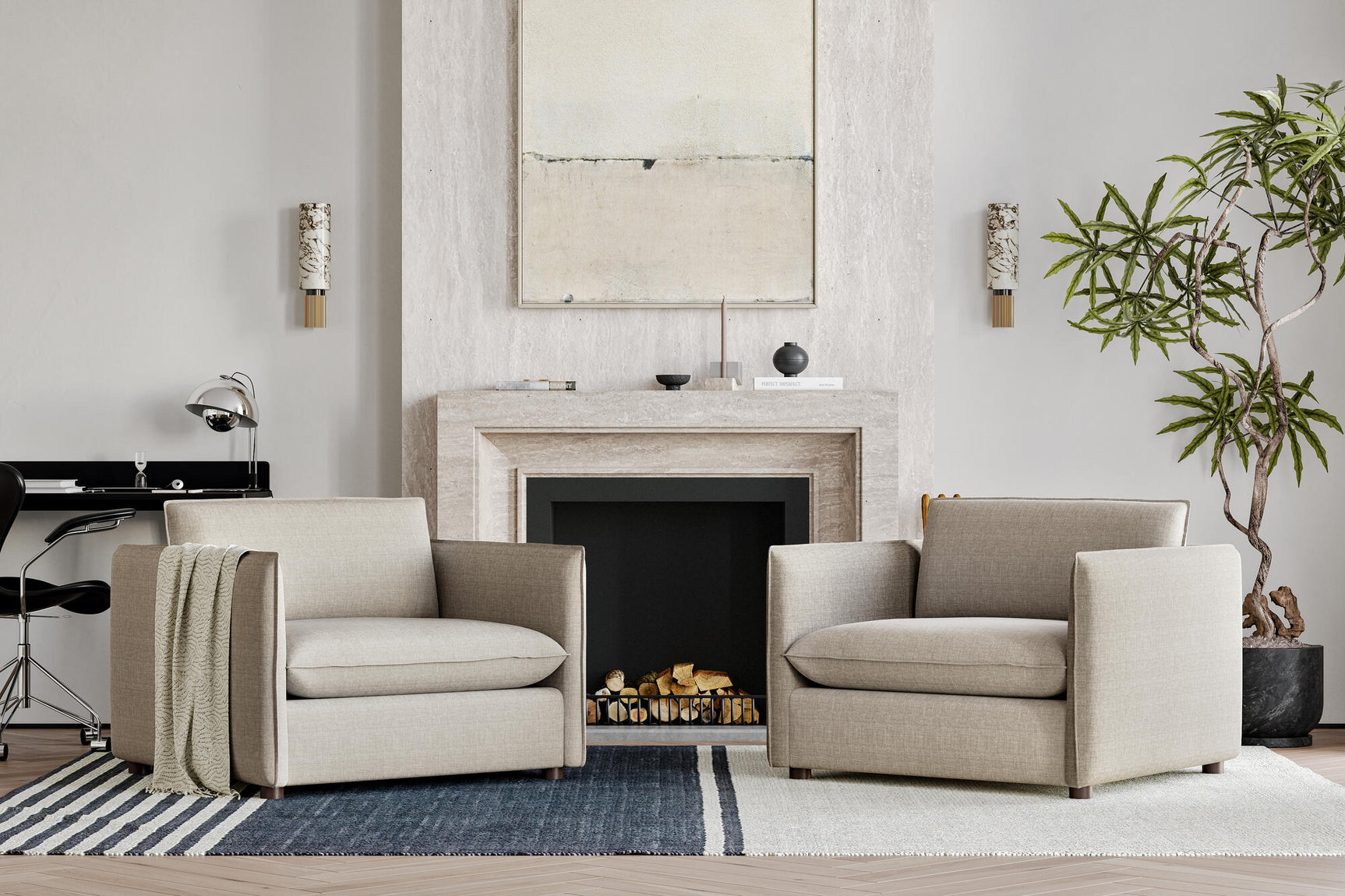 Katherine Fabric Accent Chair