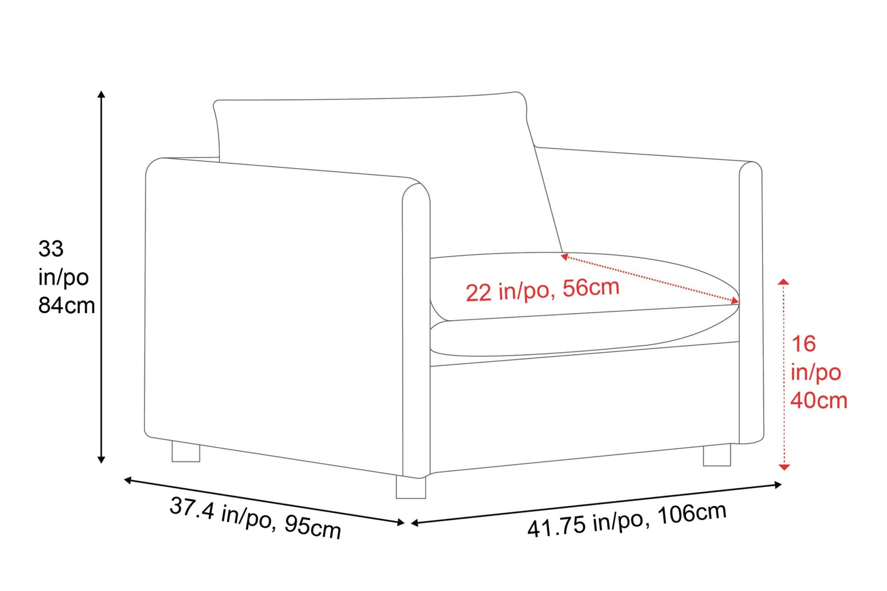 Katherine Fabric Accent Chair