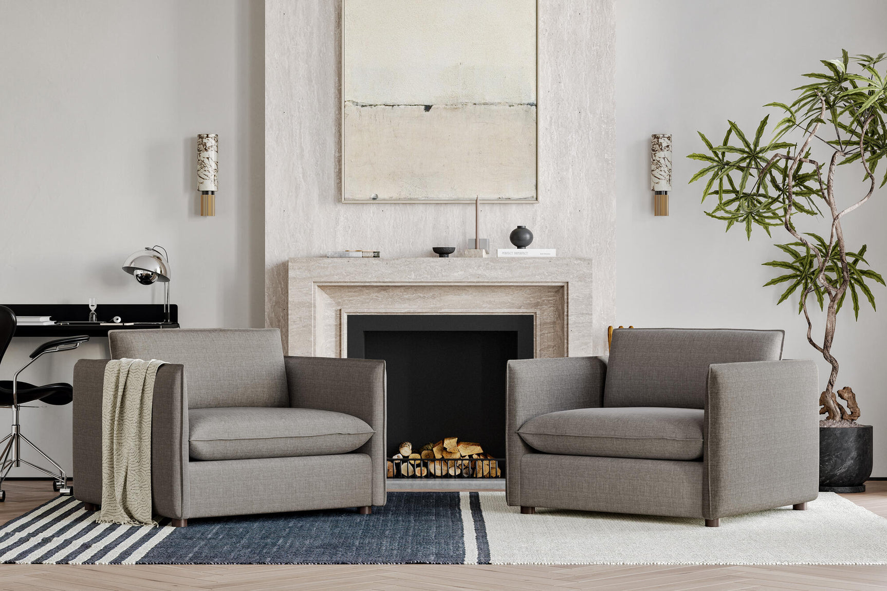 Katherine Fabric Accent Chair