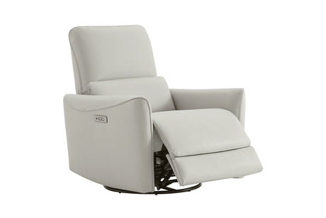 Kirstin Leather Swivel Recliner Chair
