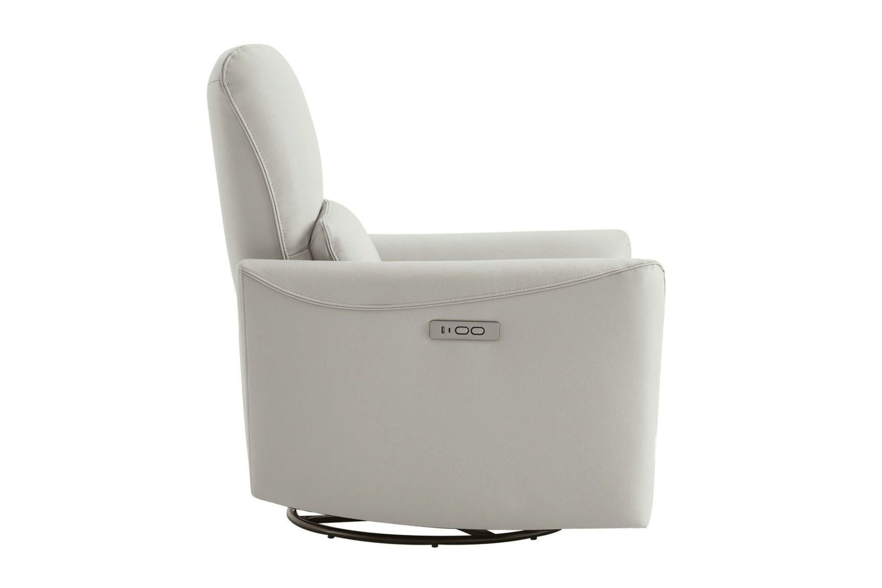 Kirstin Leather Swivel Recliner Chair