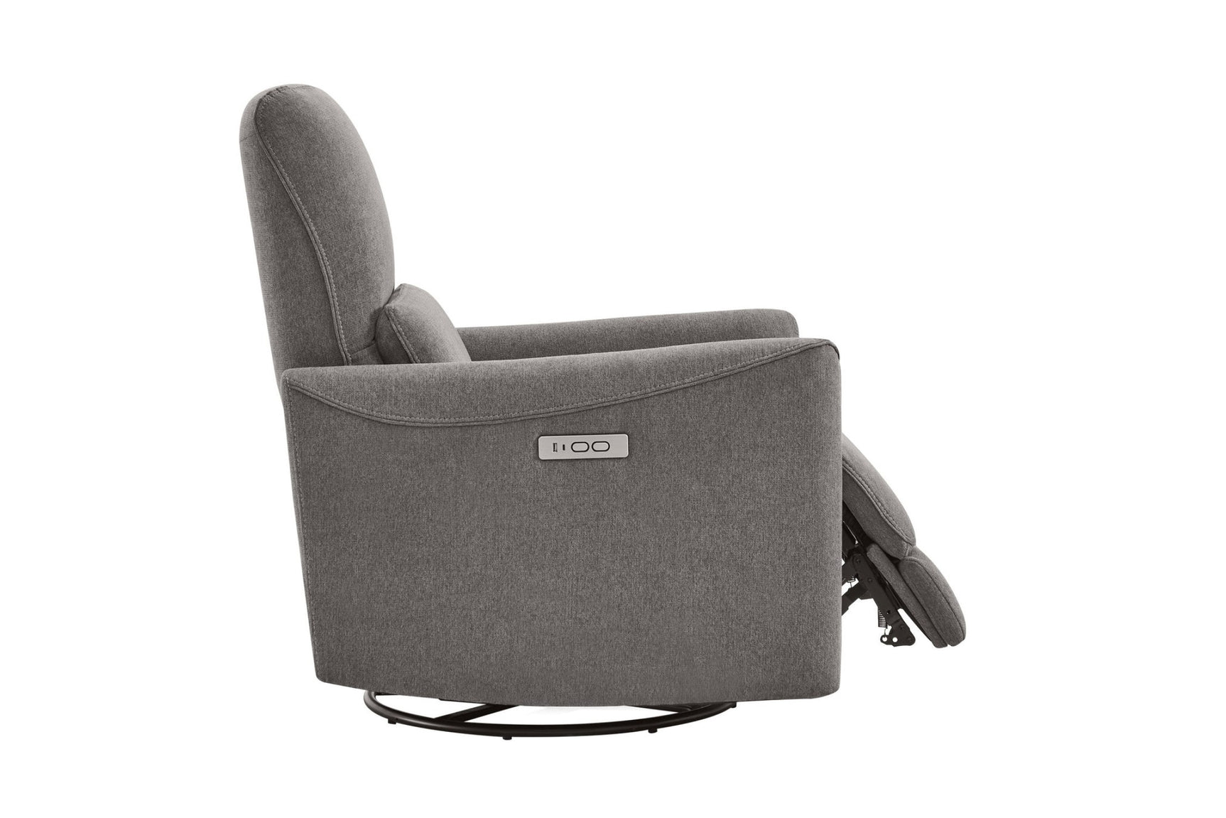 Kirstin Performance Fabric Swivel Recliner Chair