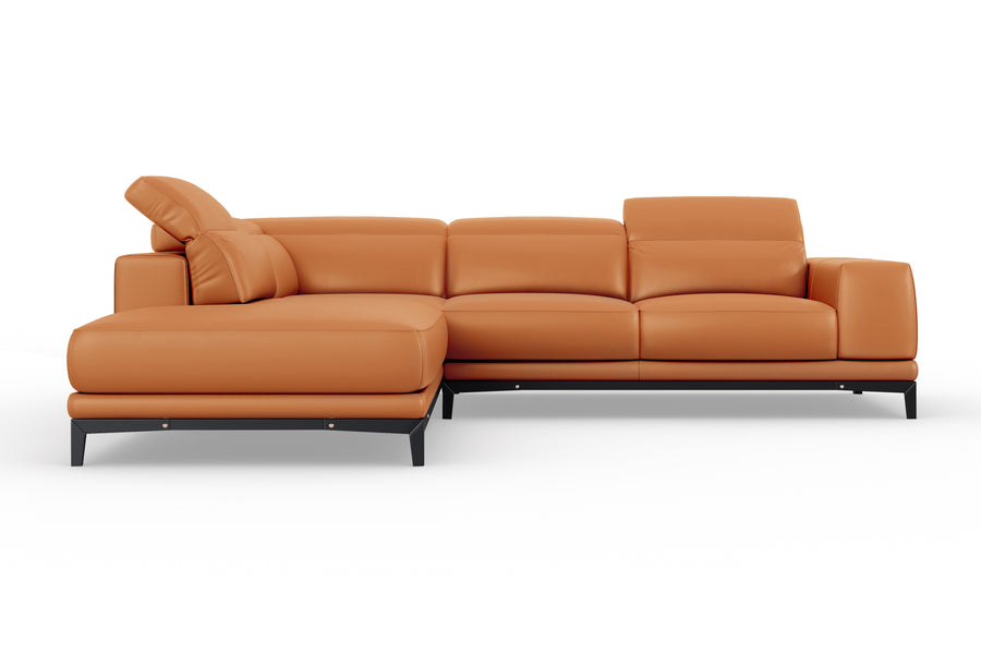 Valletta Leather Corner Sectional Sofa
