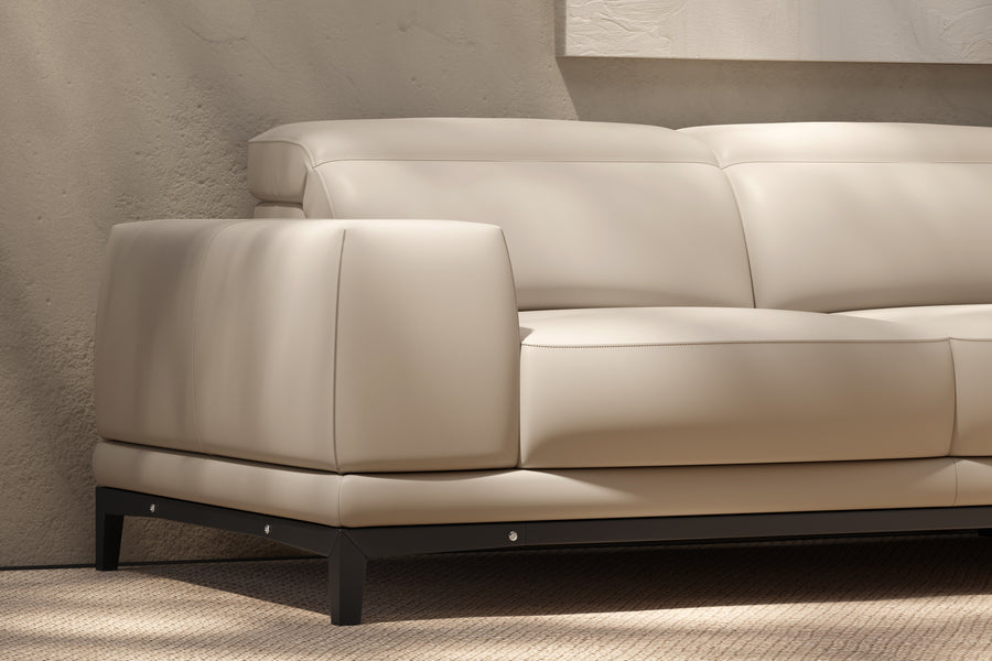 Valletta Leather Corner Sectional Sofa