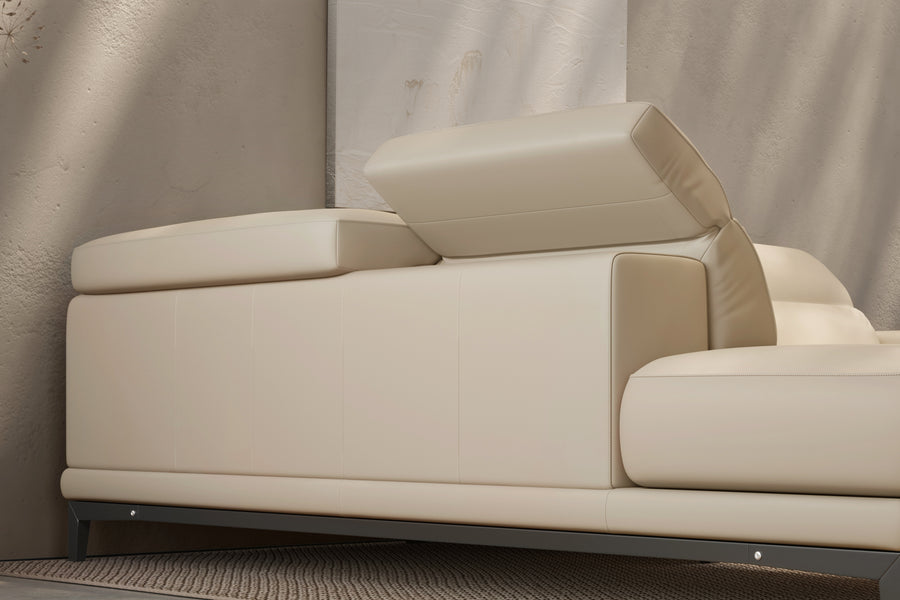 Valletta Leather Corner Sectional Sofa