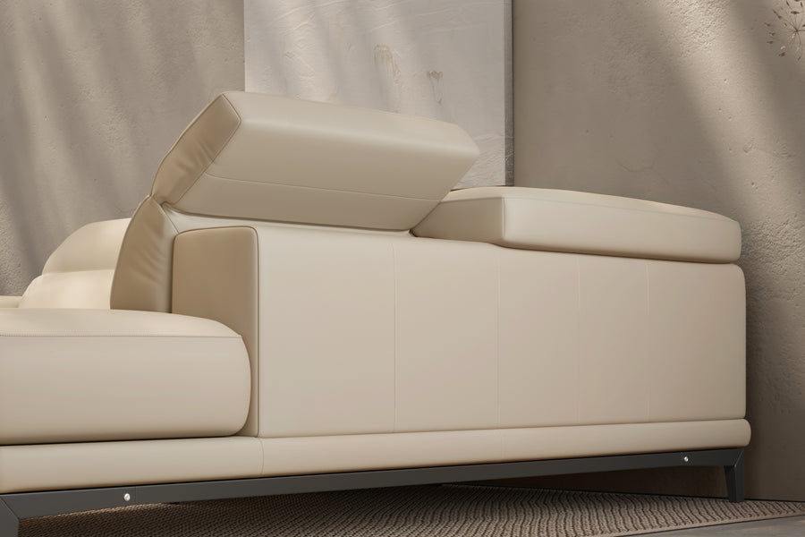 Valletta Leather Corner Sectional Sofa