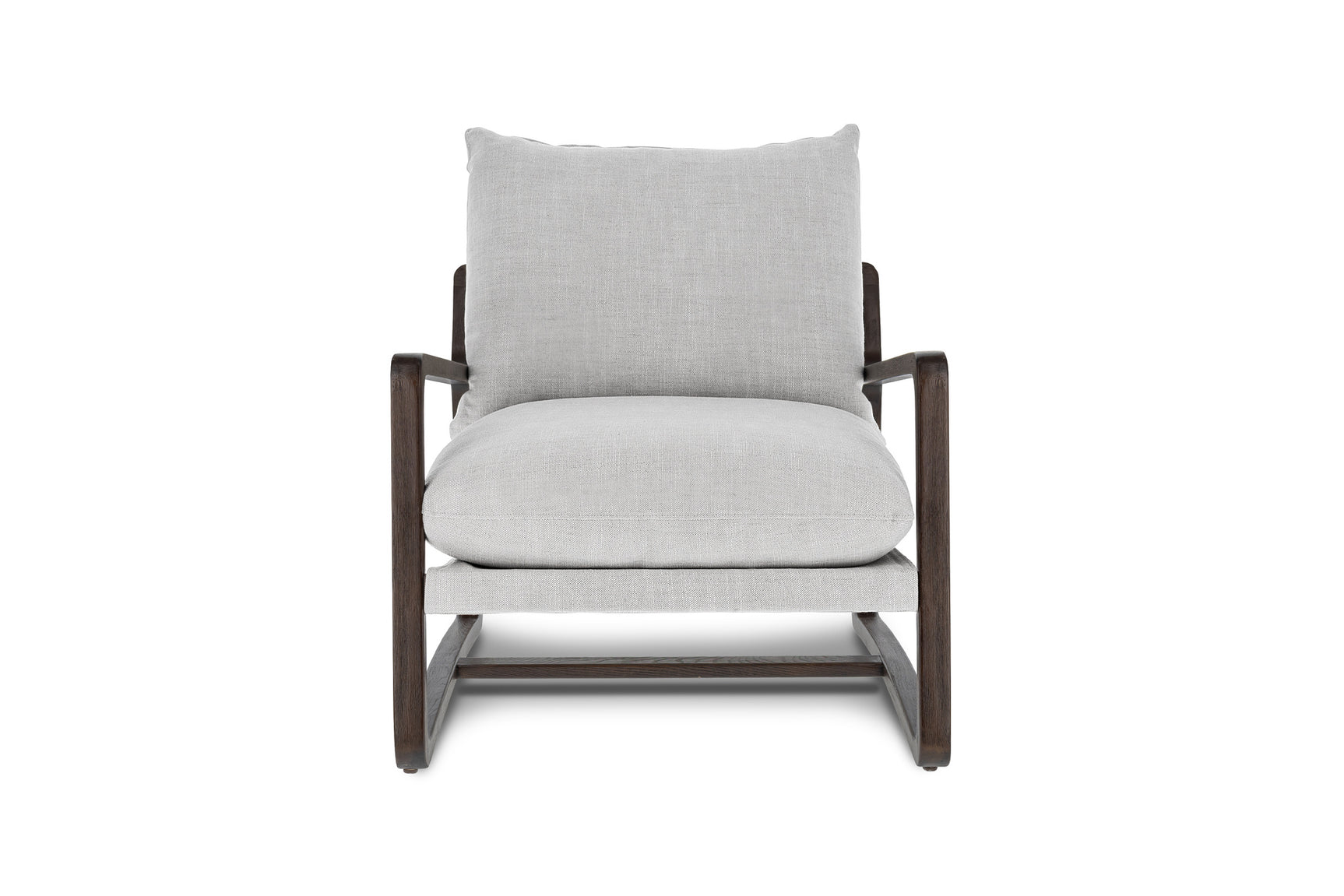 Lagon Fabric & Wood Accent Chair