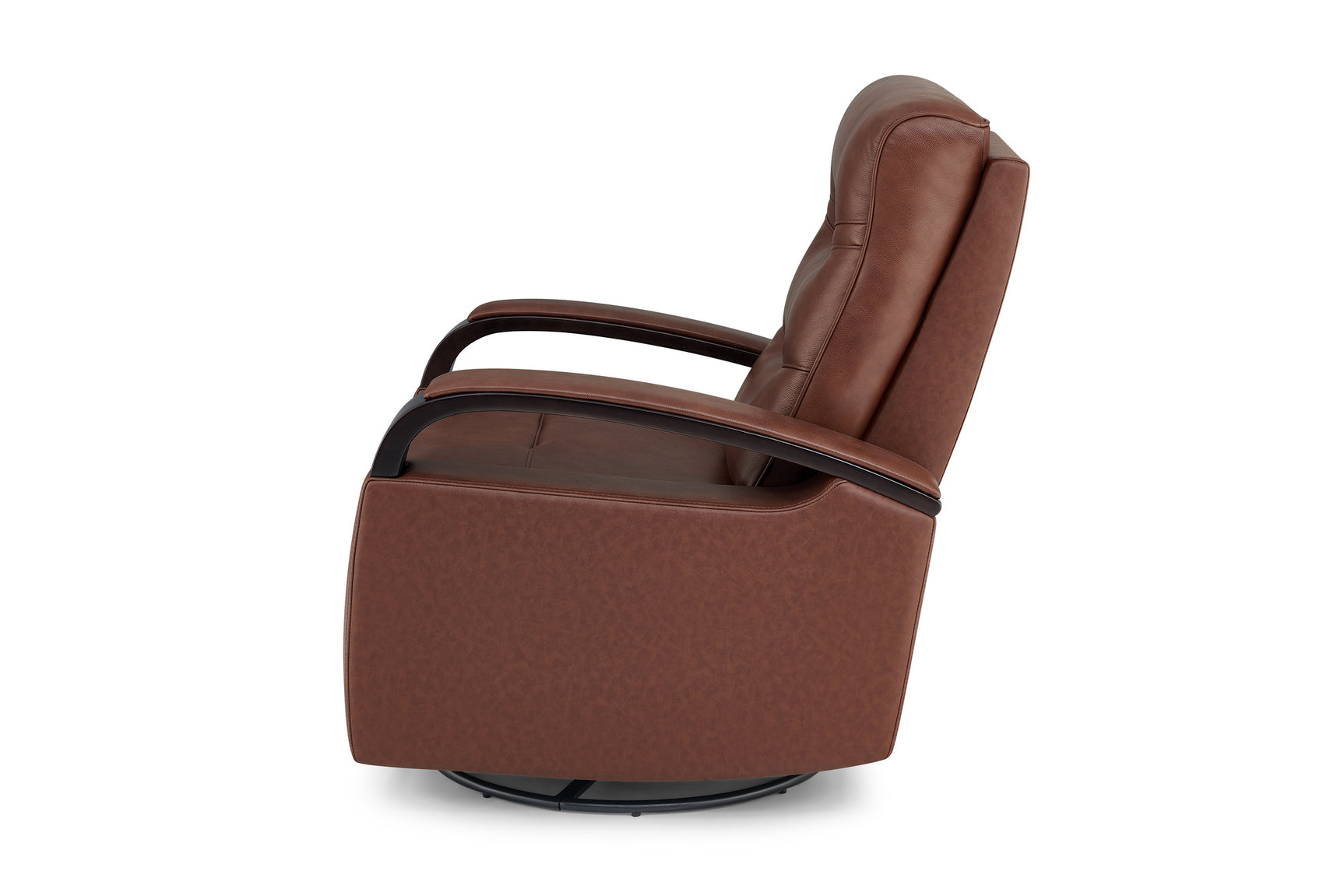 Laisha Leather Swivel Recliner Chair