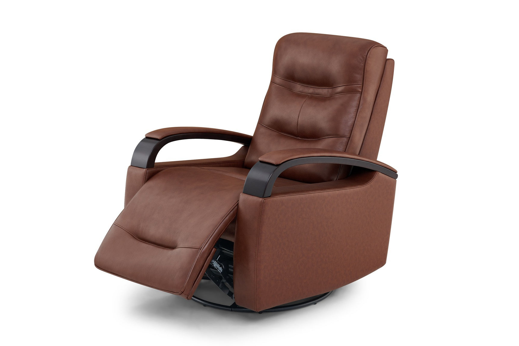 Laisha Leather Swivel Recliner Chair