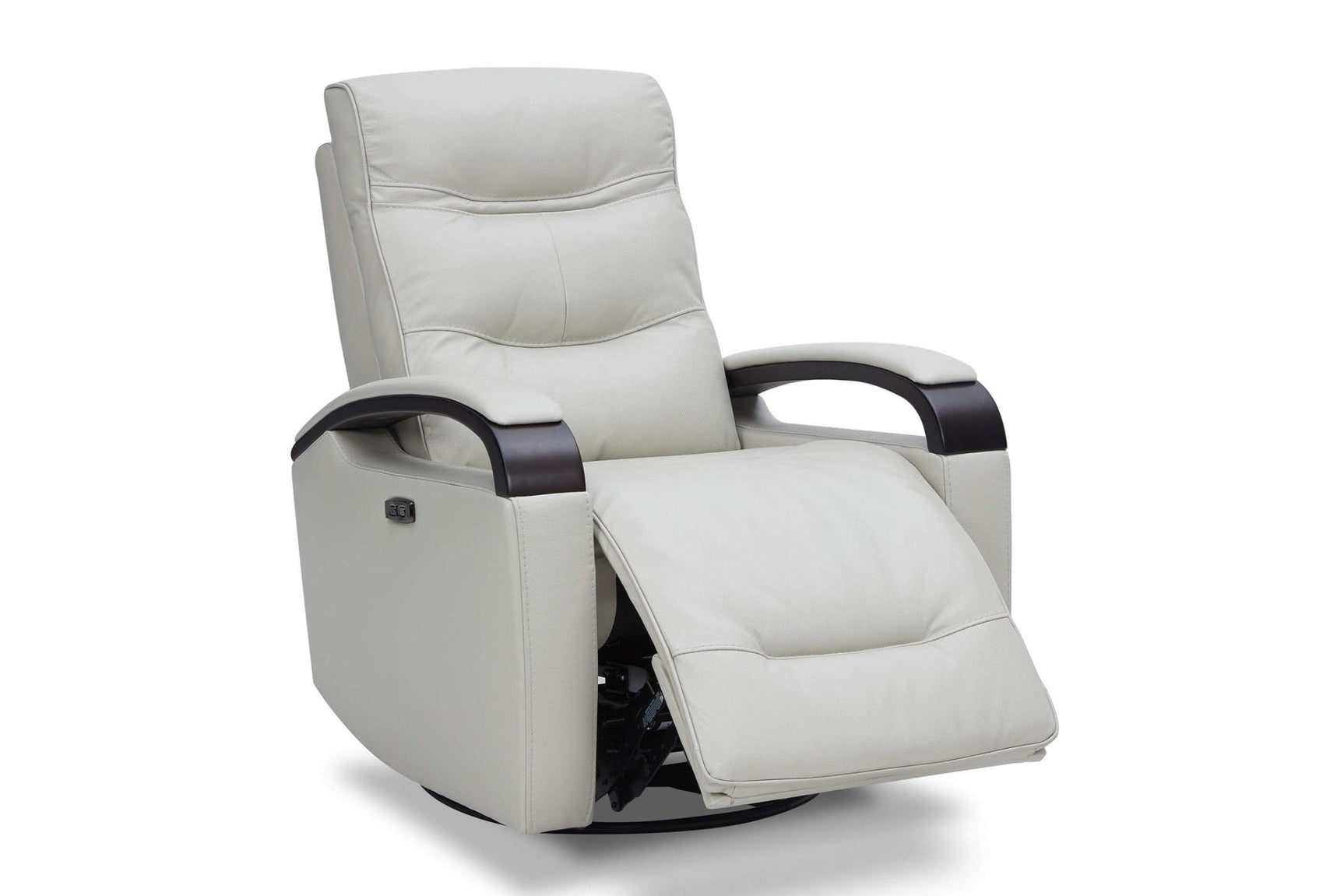 Laisha Leather Swivel Recliner Chair