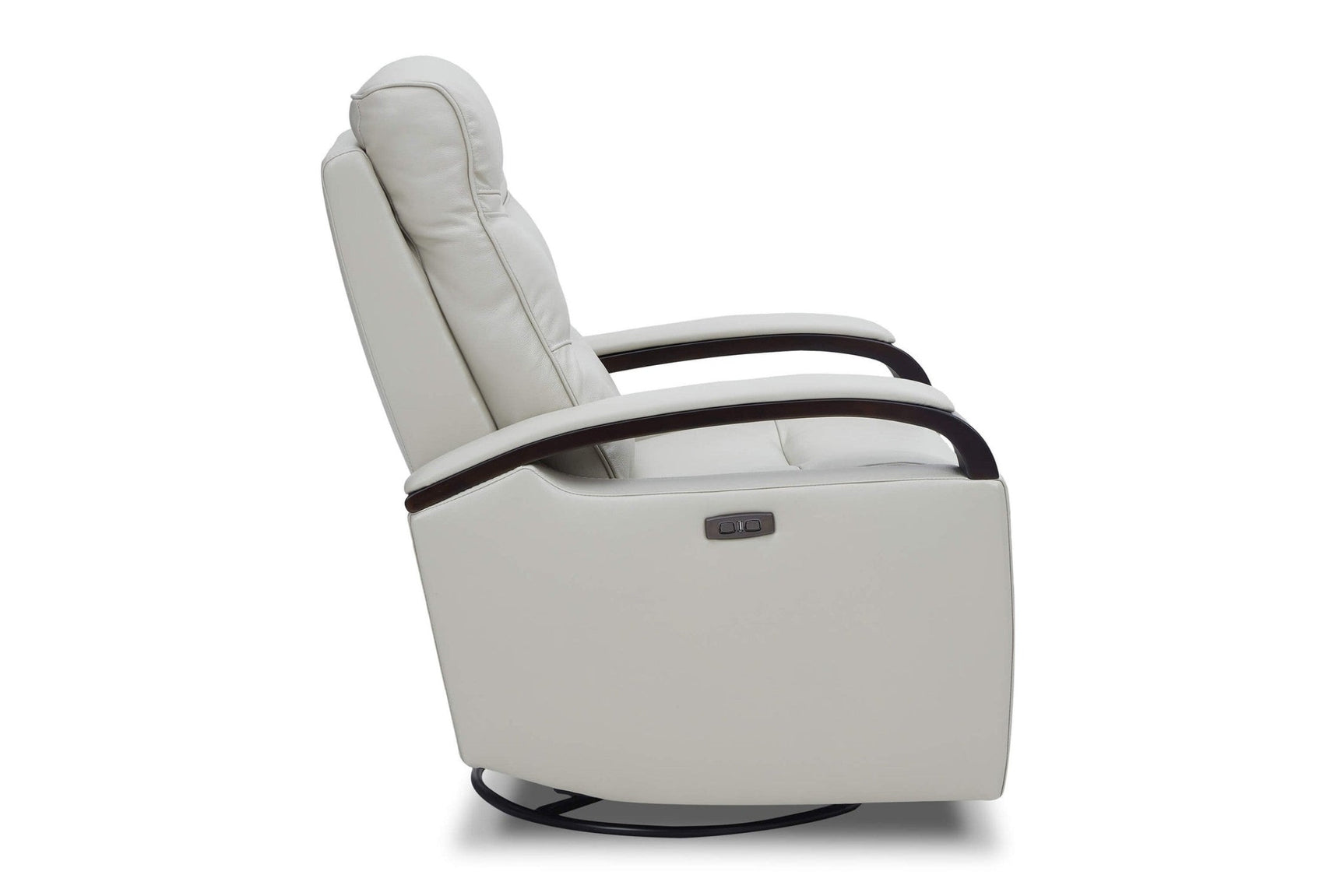 Laisha Leather Swivel Recliner Chair