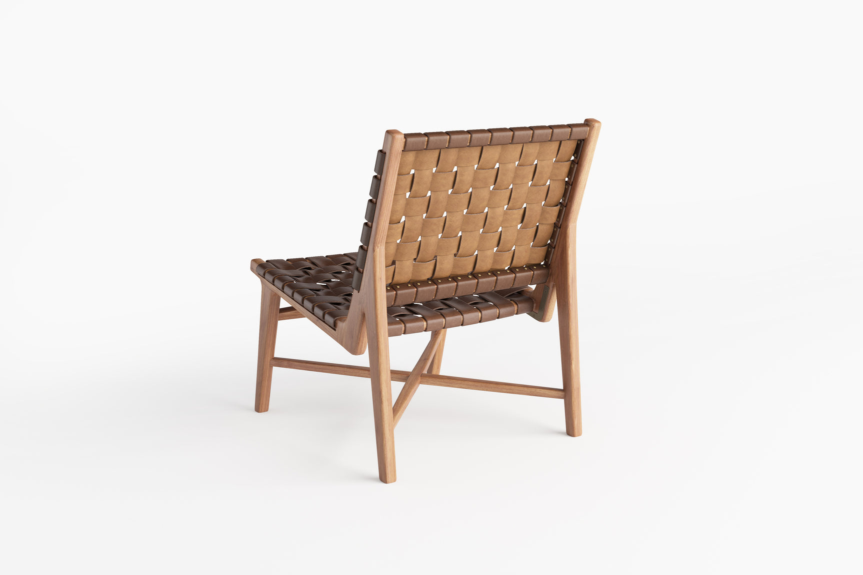 Lauren Leather & Wood Accent Chair