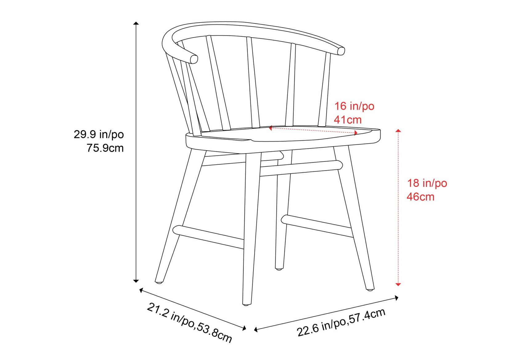 Lauryn Wood Dining Chair