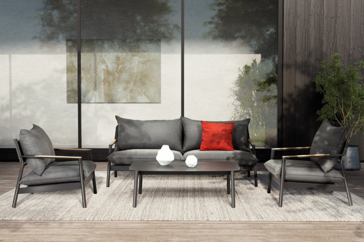 Lena 4-Piece Outdoor Sofa Set