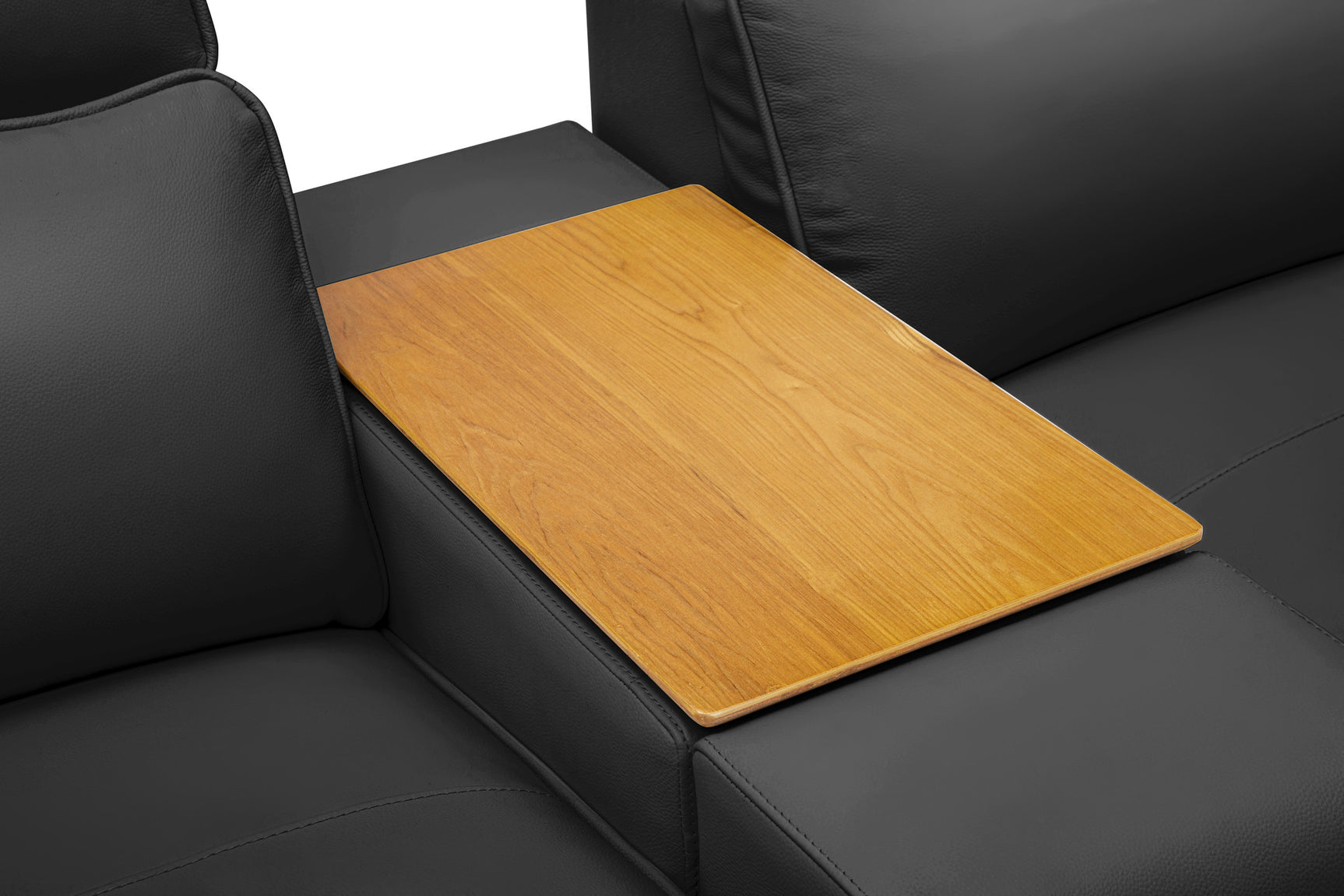 Lesley Leather Dual Recliner Sofa with Console