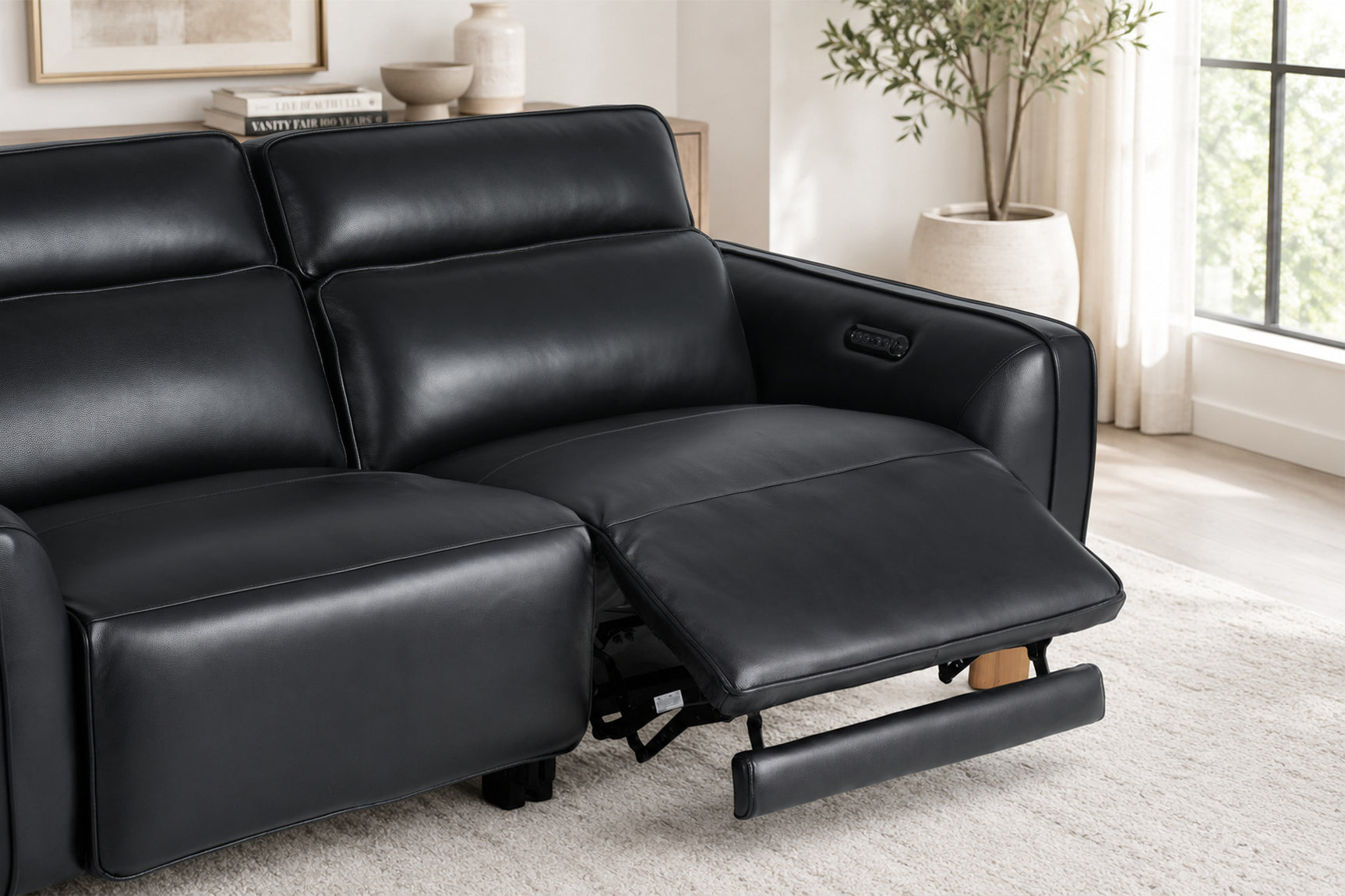 Lesley Leather Recliner Sofa