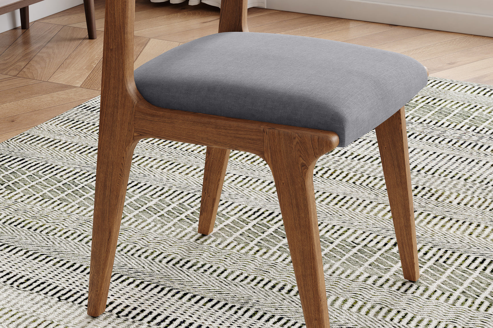 Lucrezia Fabric Dining Chair (Set of 2)