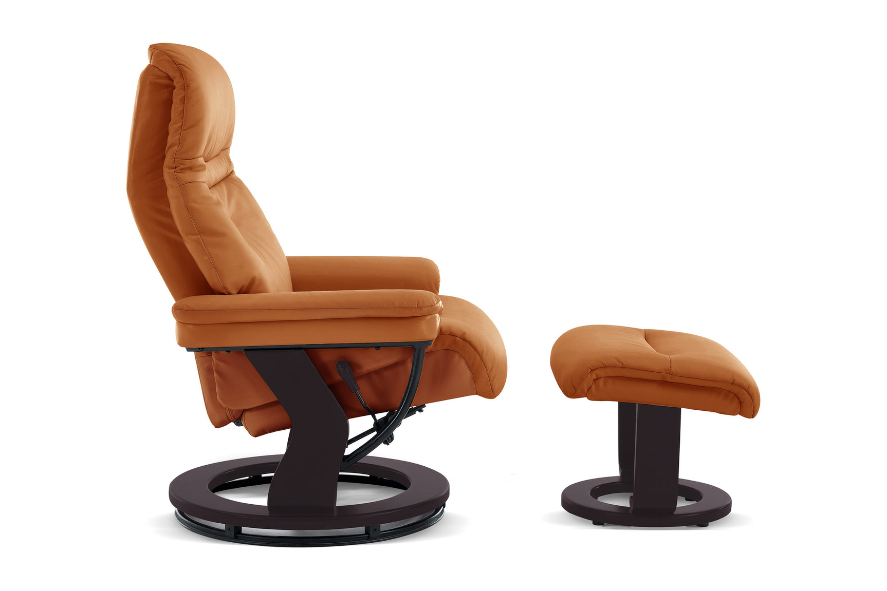 Massimo Leather Recliner with Ottoman