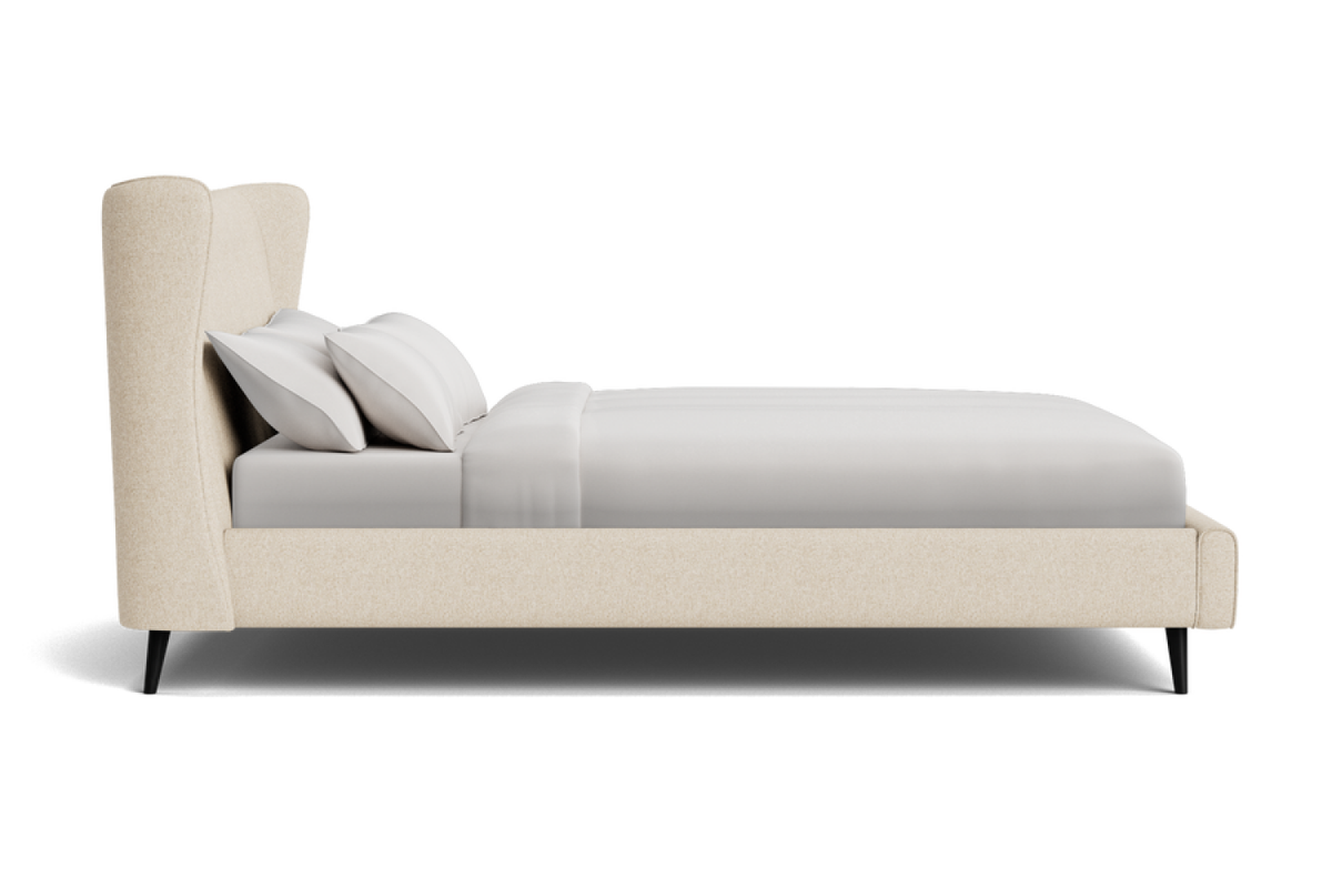 Valencia Marissa Fabric King Bed Frame, Light Grey