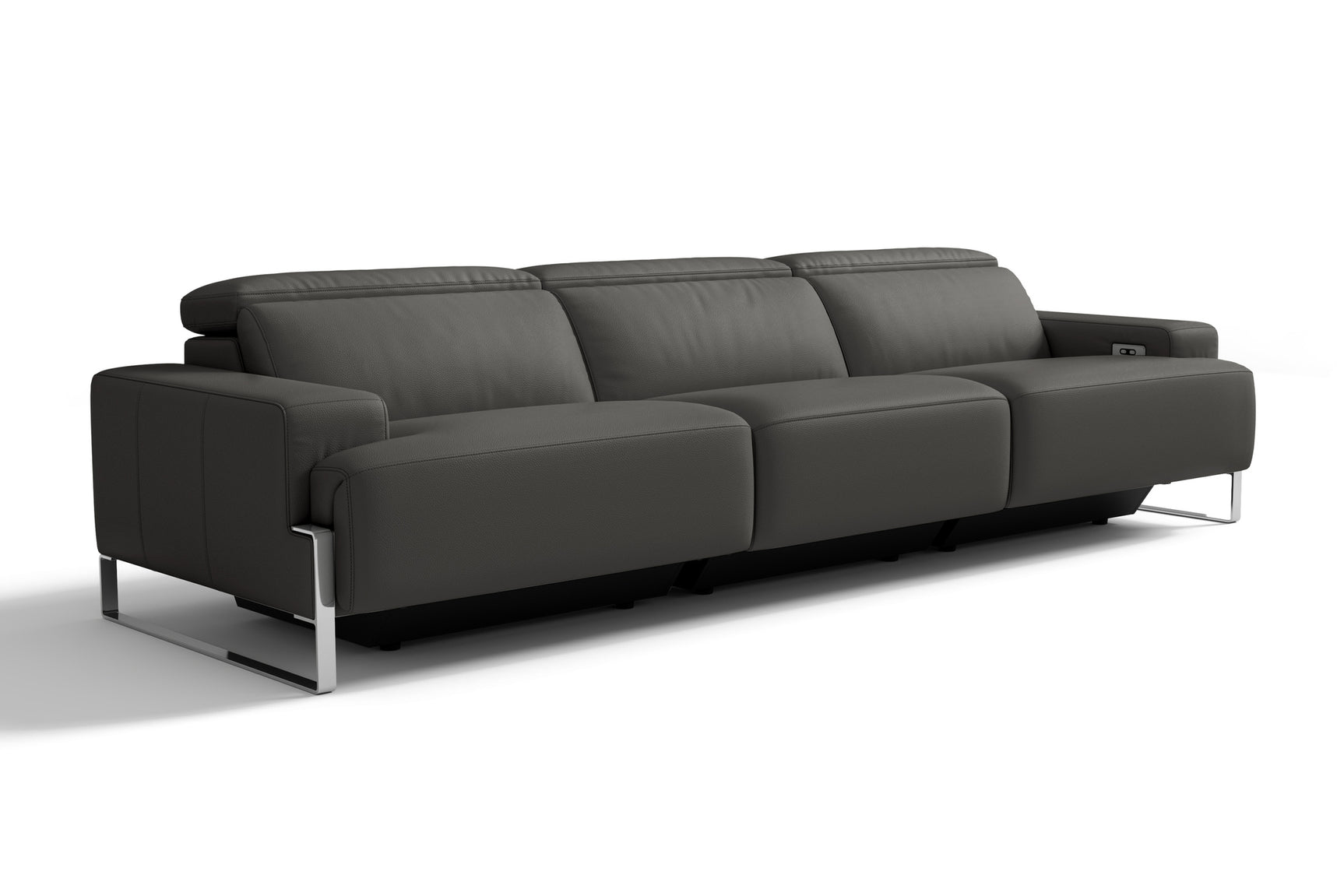 Melania Leather Reclining Sofa
