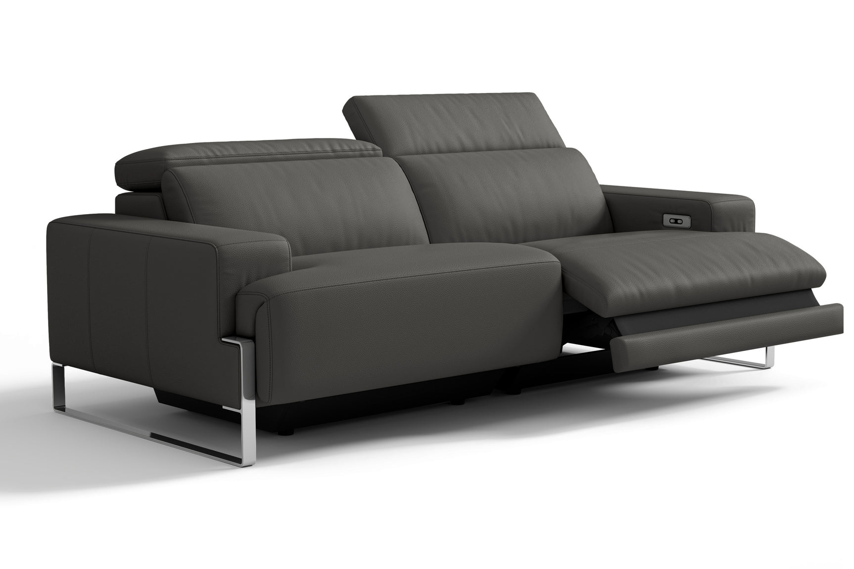 Melania Leather Reclining Sofa