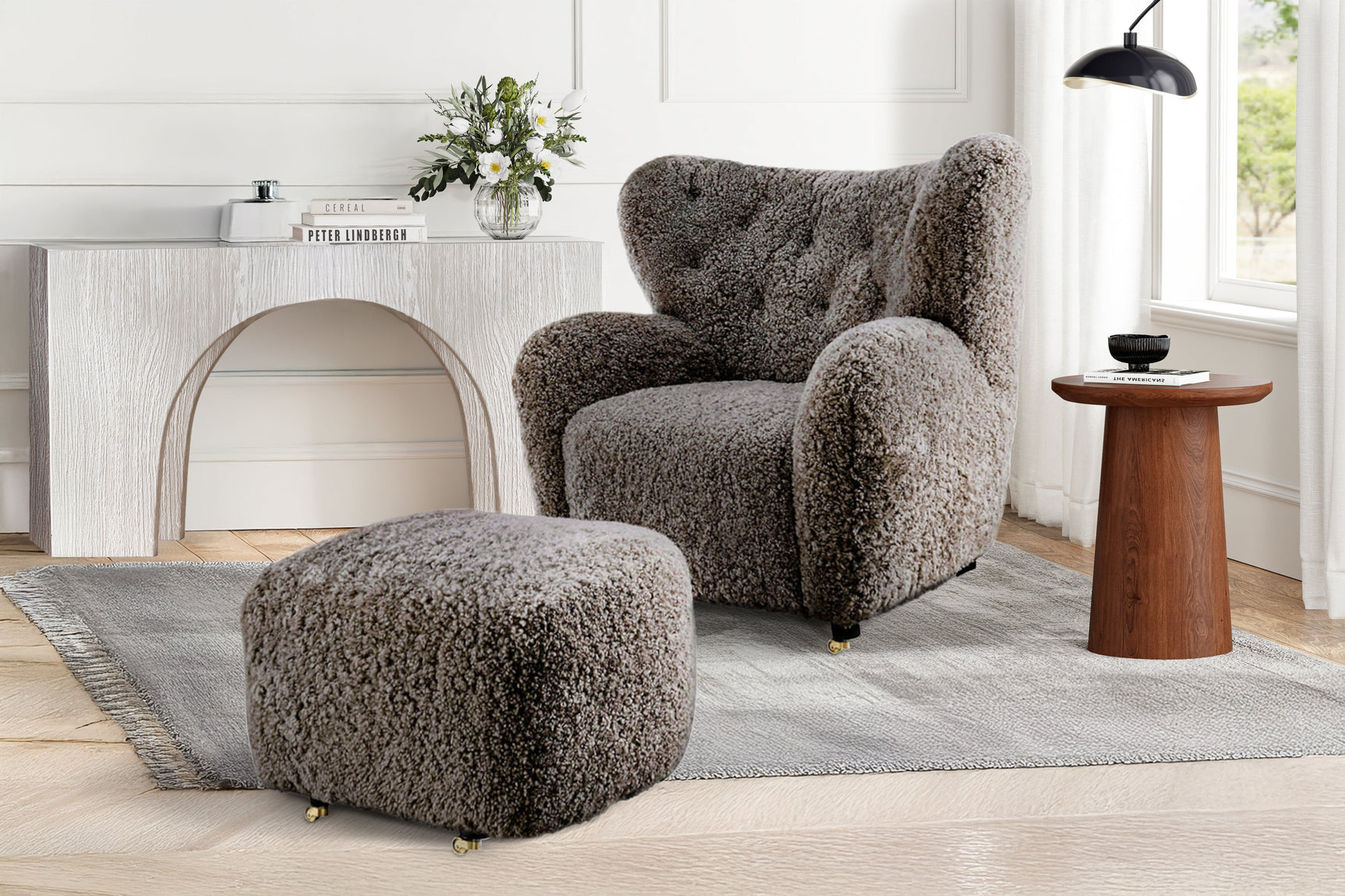 Misty Genuine Sheepskin Accent Chair