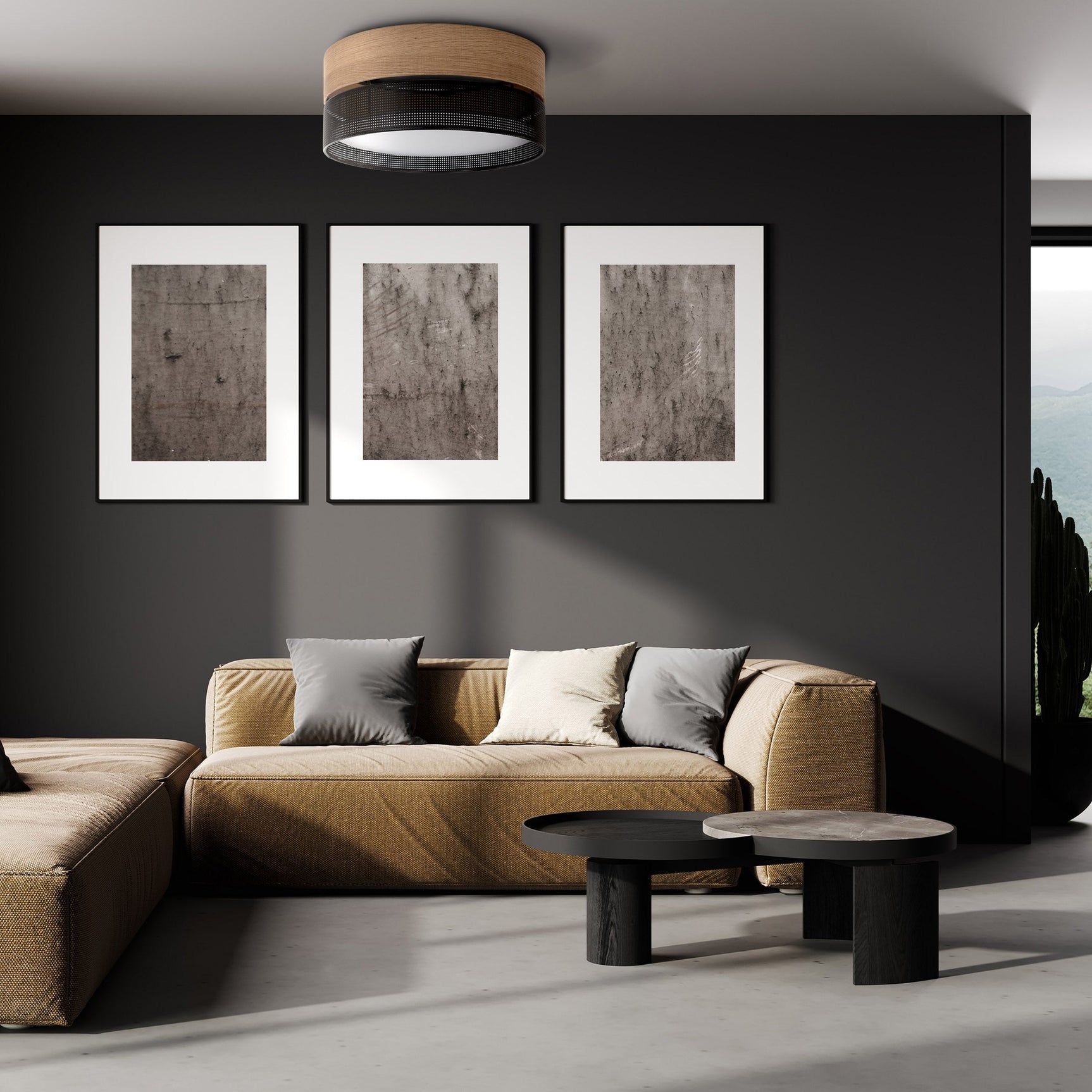 NICOL Scandinavian Flush Mount Ceiling Light Fixture for Kitchen, Hallway & Bedroom – Modern Minimalist Lighting