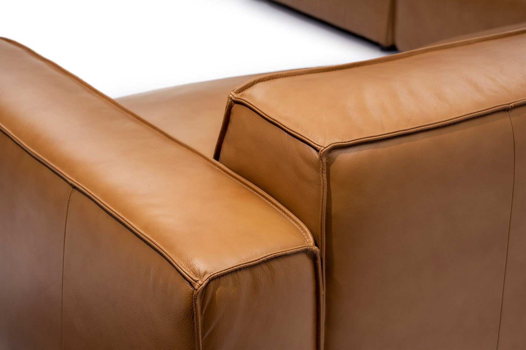 Nathan Leather Modular Sectional Sofa