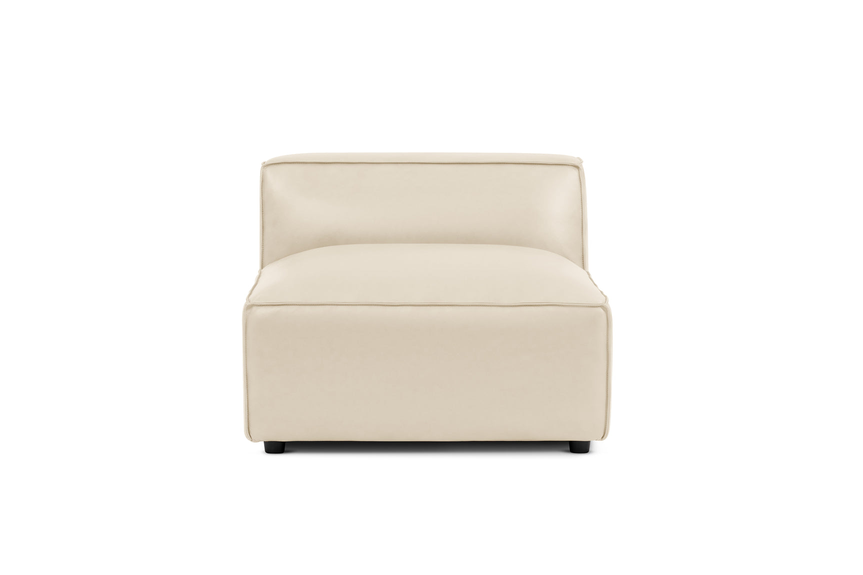 Nathan Leather Armless Sofa Module