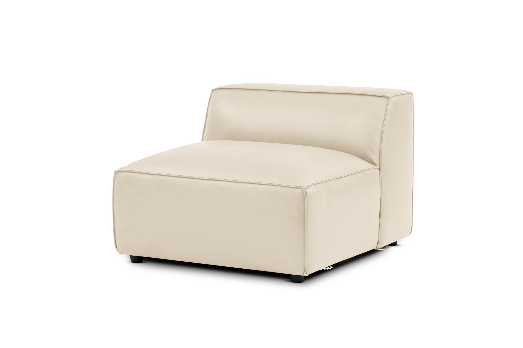 Nathan Leather Armless Sofa Module