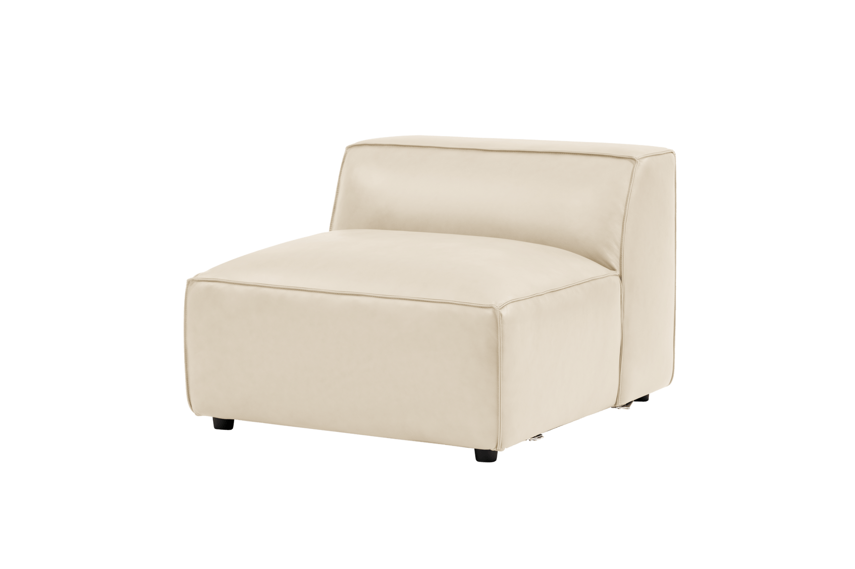 Nathan Leather Armless Sofa Module