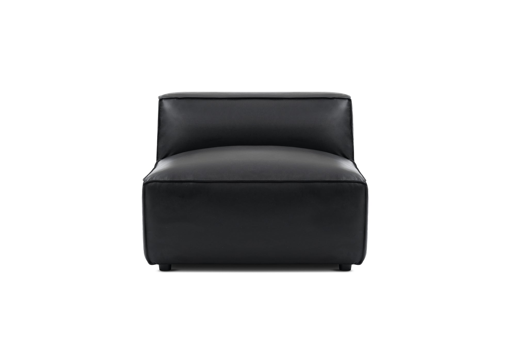 Nathan Leather Armless Sofa Module