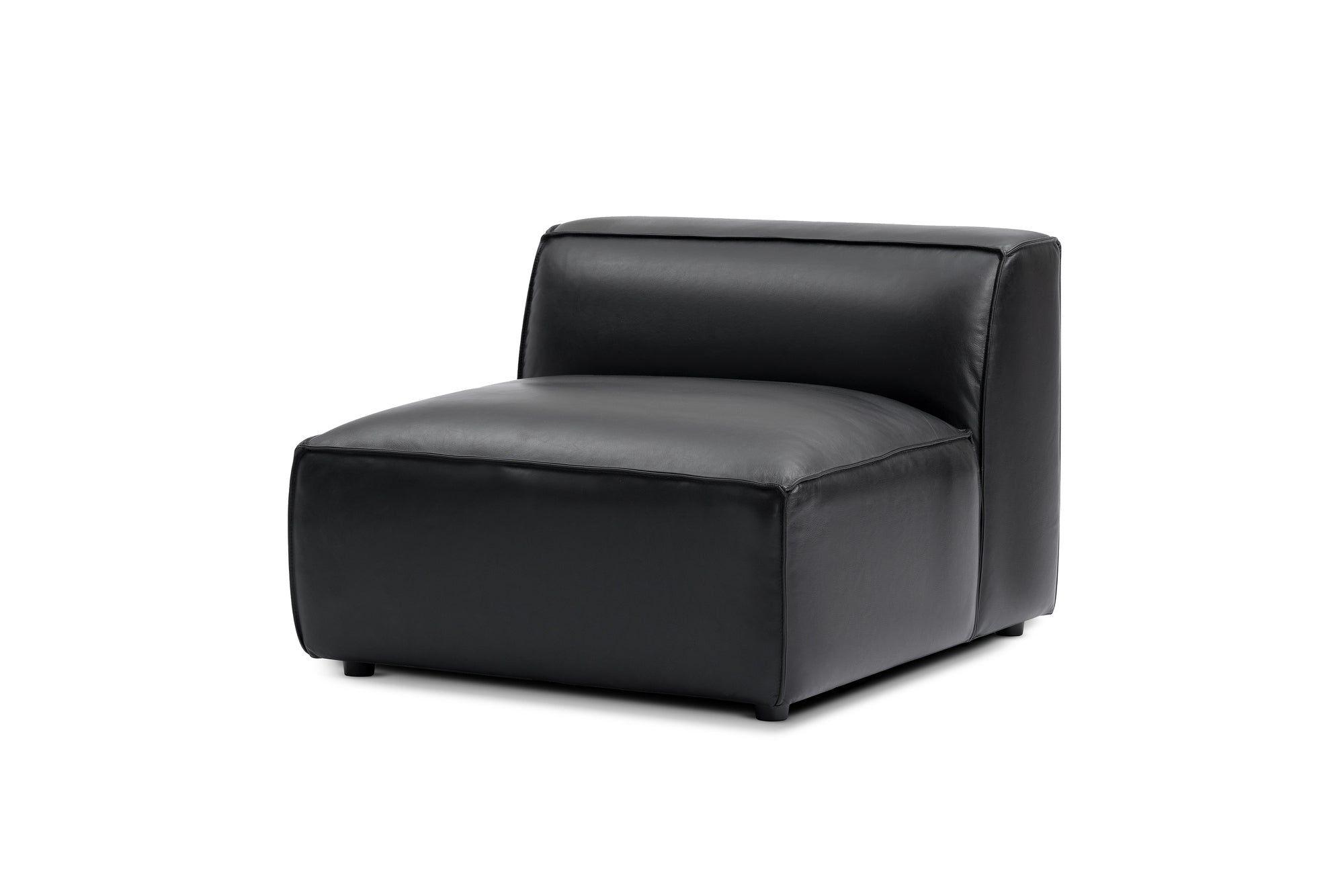 Nathan Leather Armless Sofa Module