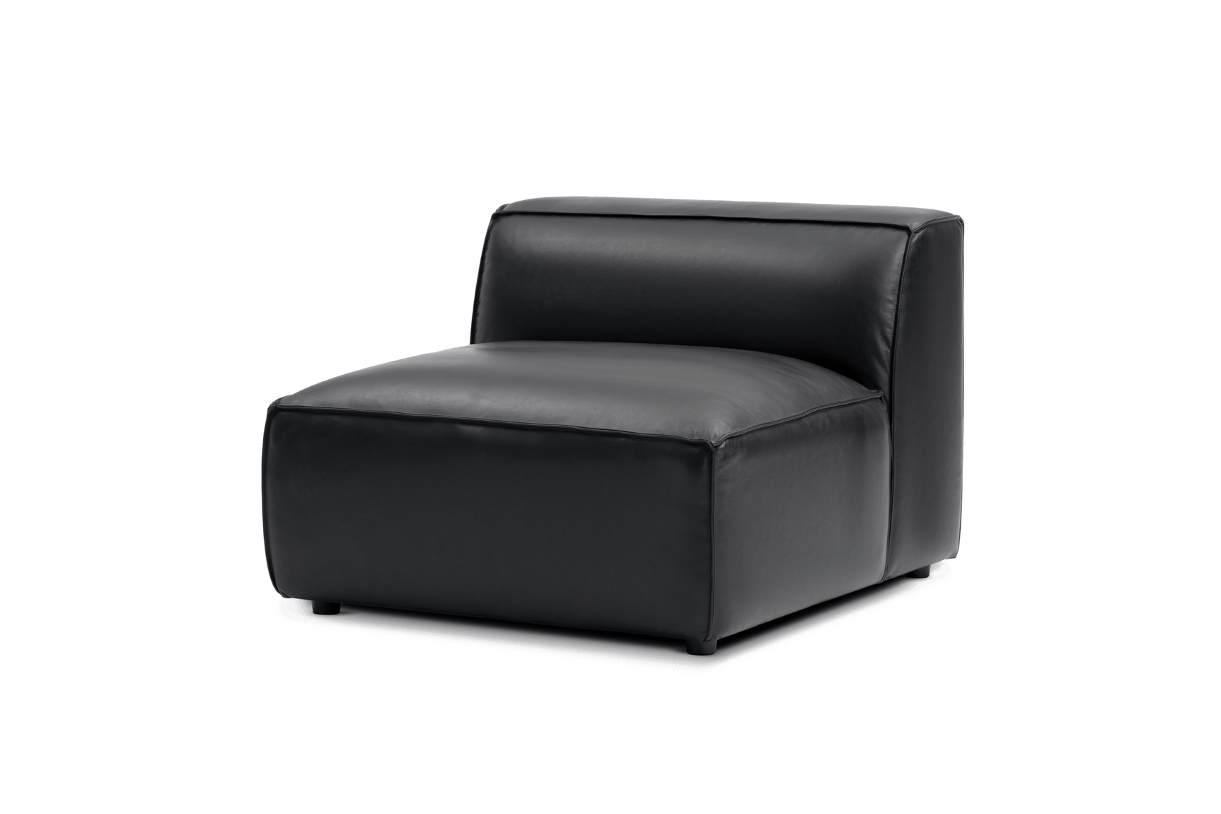 Nathan Leather Armless Sofa Module