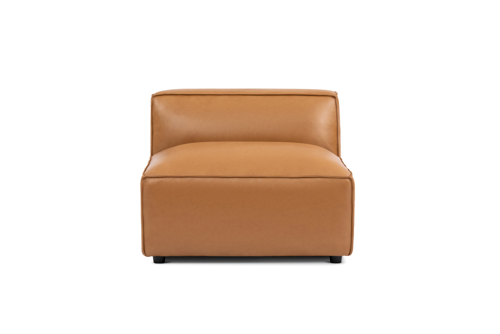 Nathan Leather Armless Sofa Module