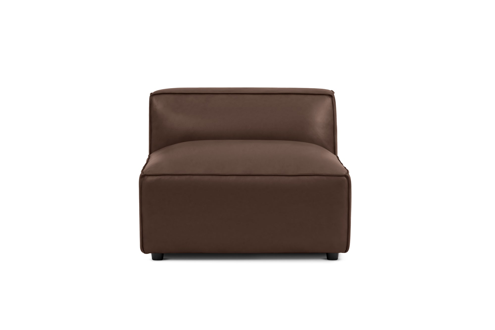 Nathan Leather Armless Sofa Module