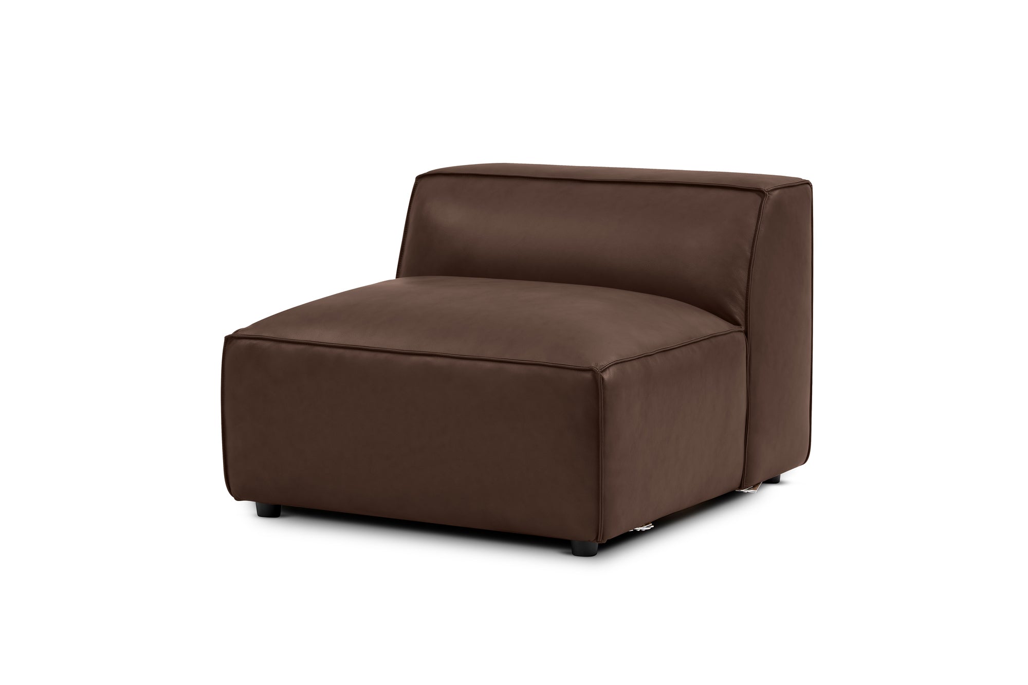 Nathan Leather Armless Sofa Module