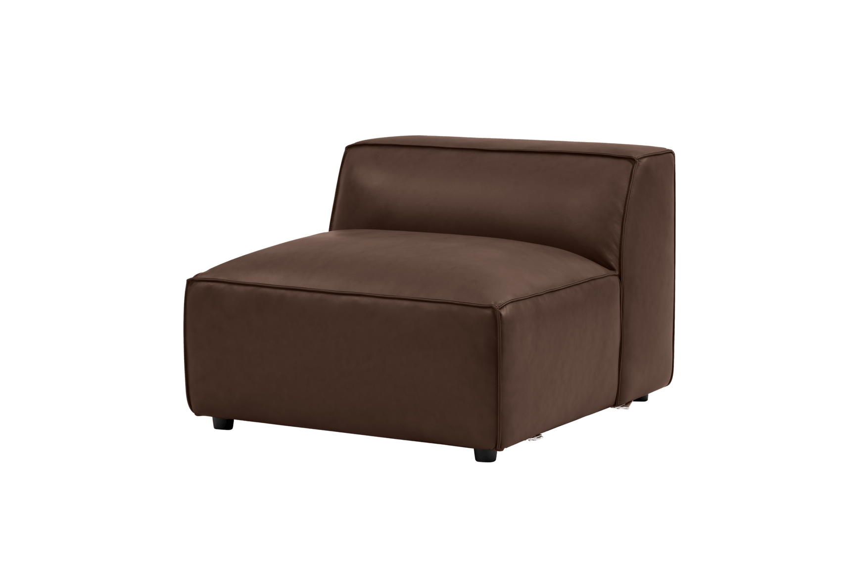 Nathan Leather Armless Sofa Module