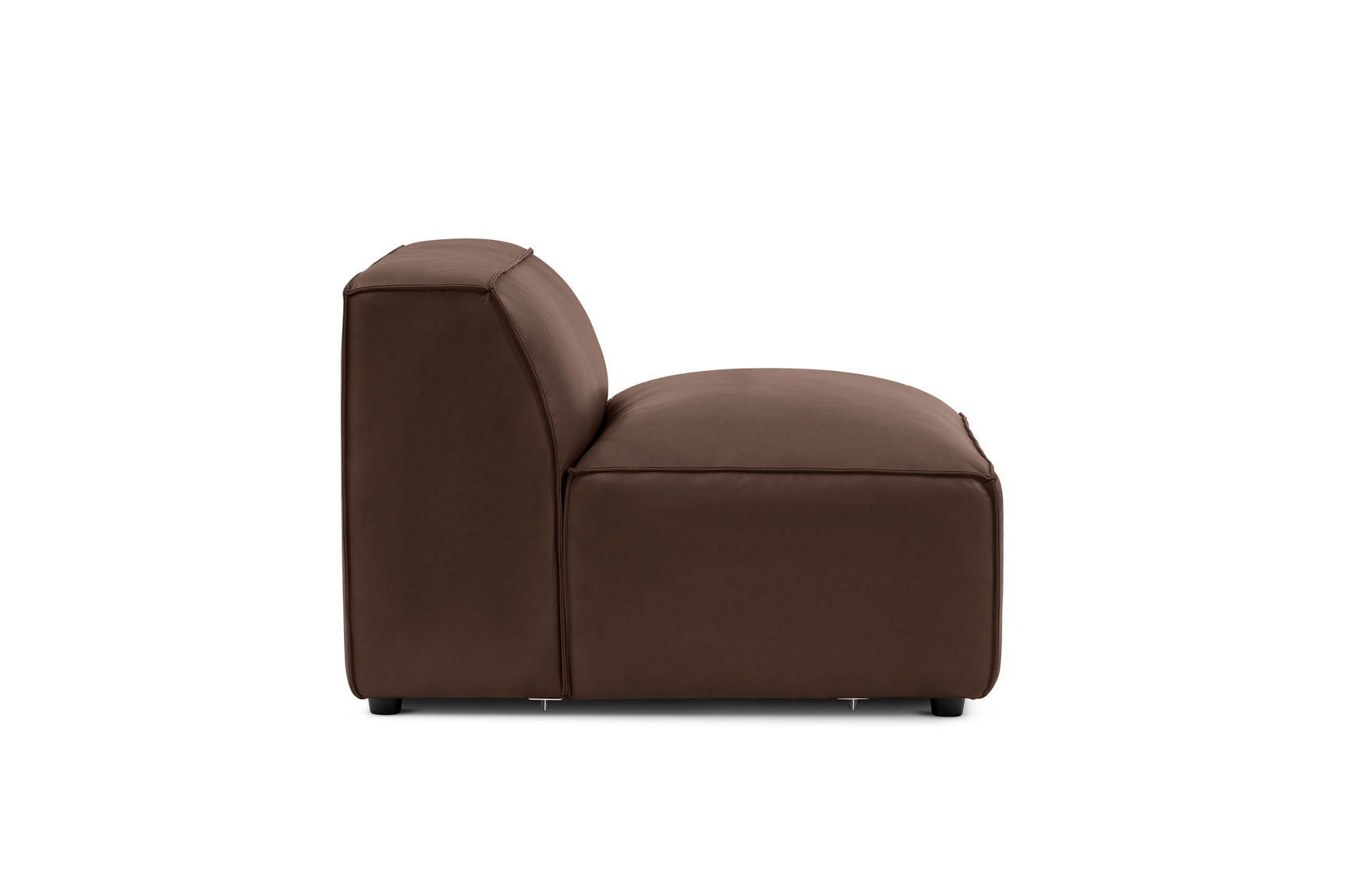 Nathan Leather Armless Sofa Module