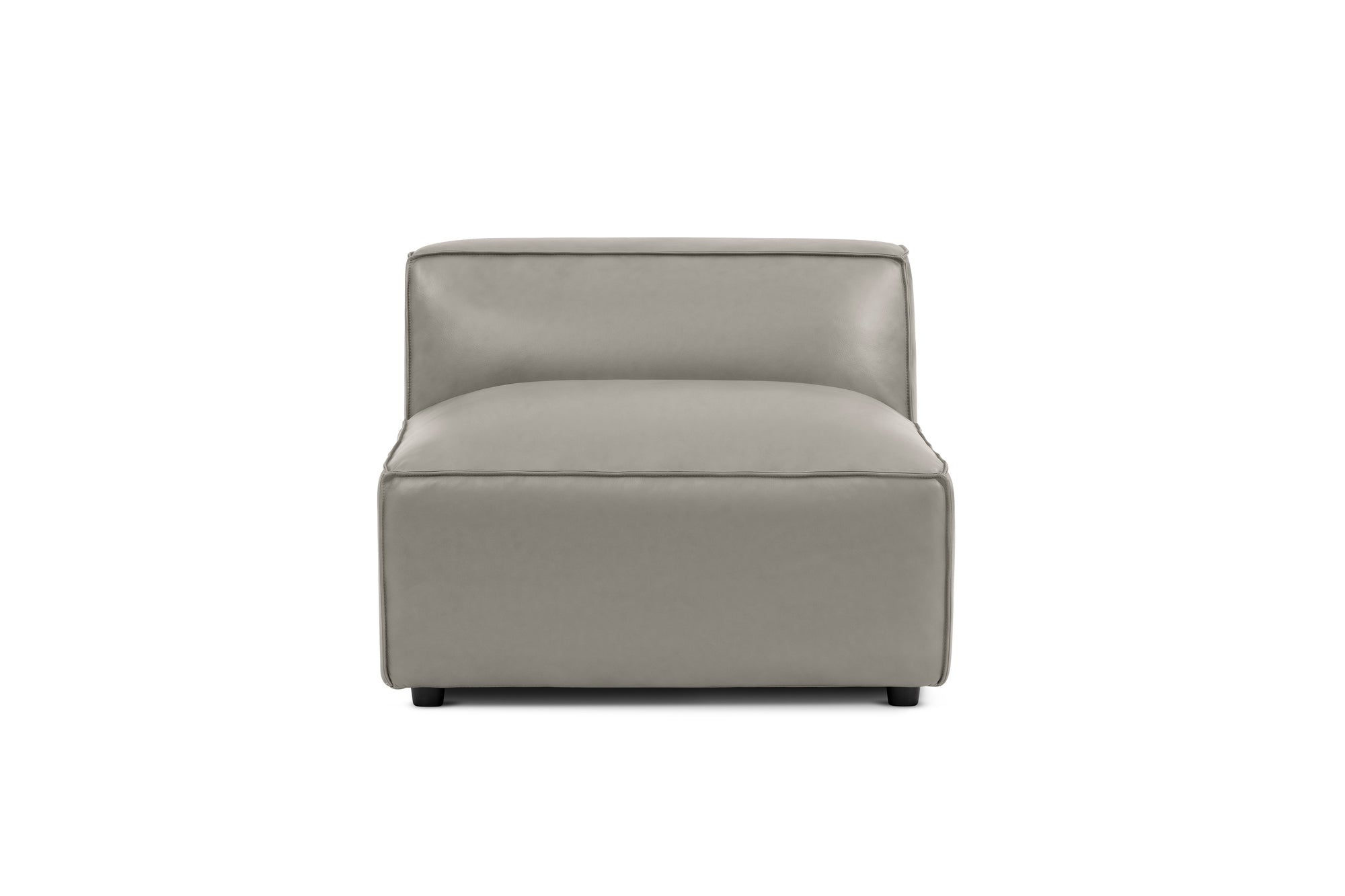 Nathan Leather Armless Sofa Module
