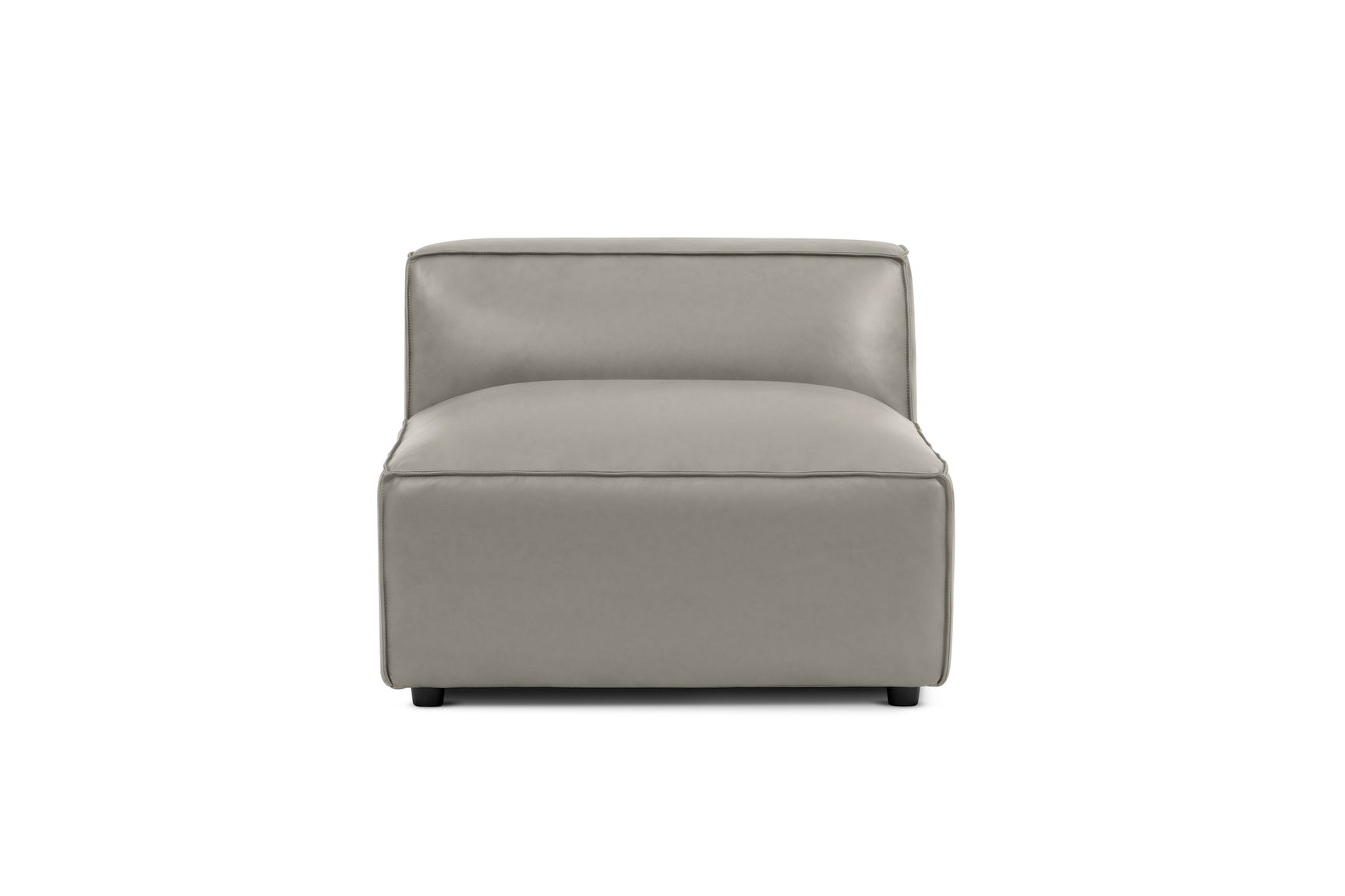 Nathan Leather Armless Sofa Module