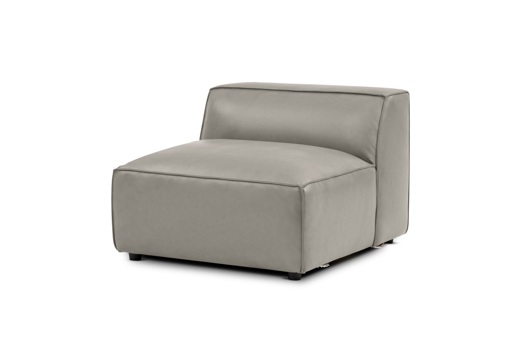 Nathan Leather Armless Sofa Module
