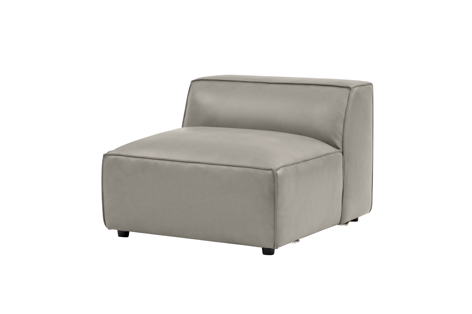 Nathan Leather Armless Sofa Module