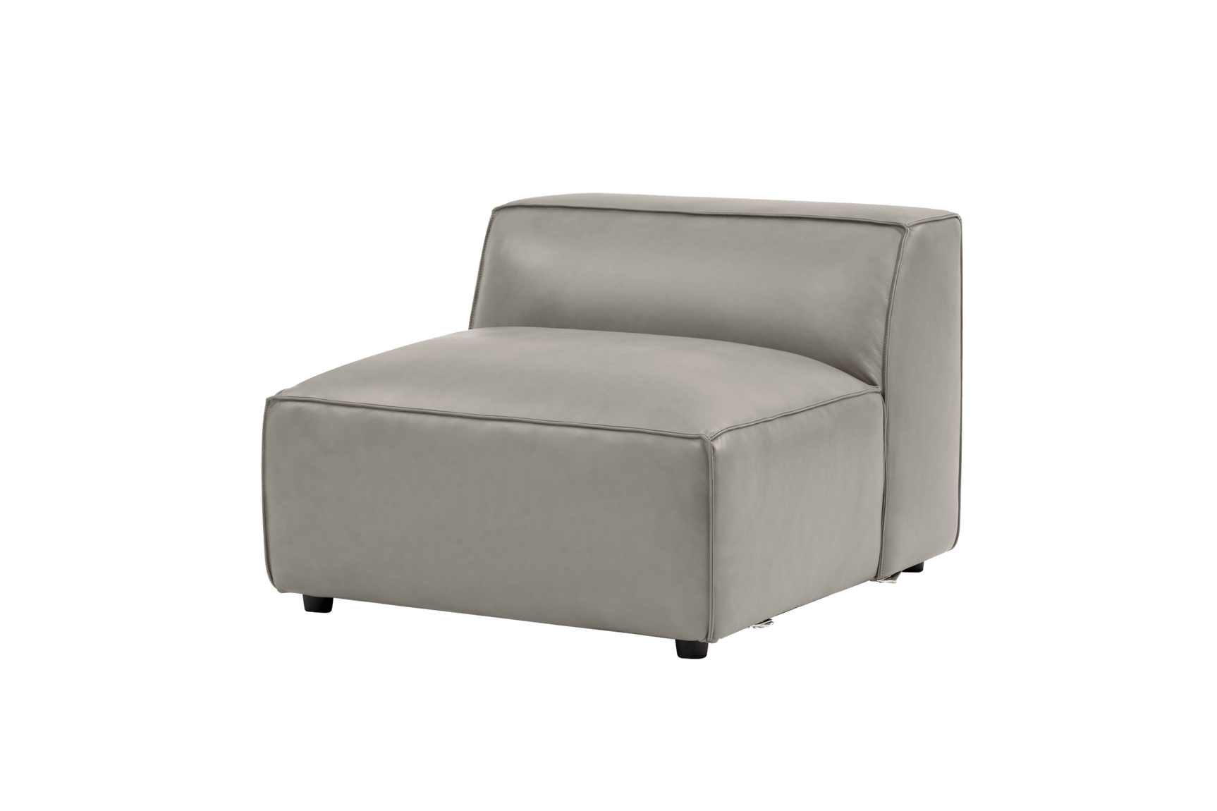 Nathan Leather Armless Sofa Module